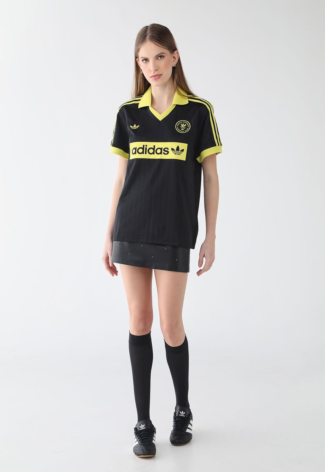 Camiseta Feminina adidas Originals Football Preta - 2
