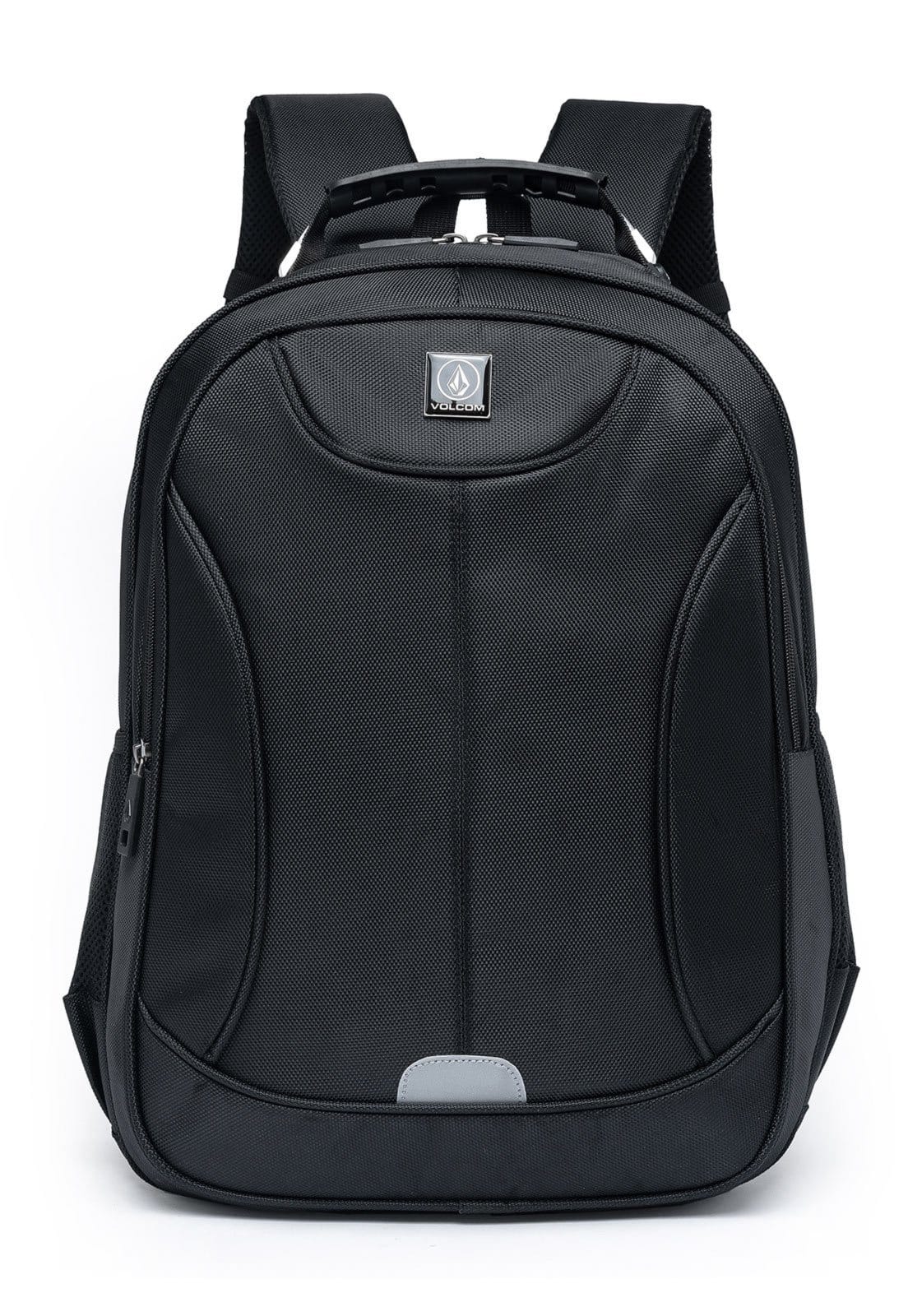 Vista principal Mochila Volcom Estilo Urbano Resistente Logo Bordado 20L Esportiva Volcom preto