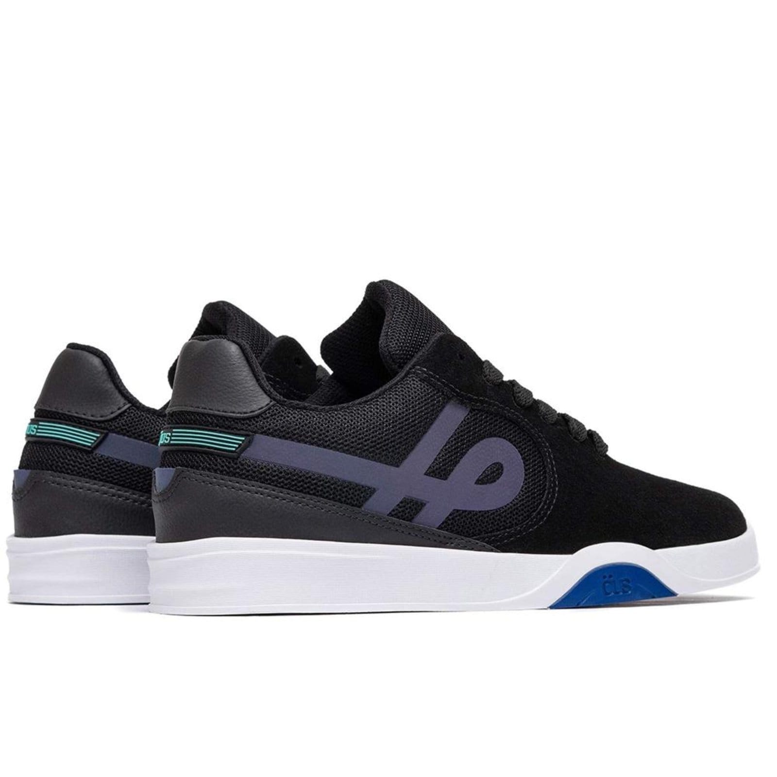 Vista 2 Tênis OUS Imigrante Masculino PRT Azul Branco Essencial ÖUS preto azul