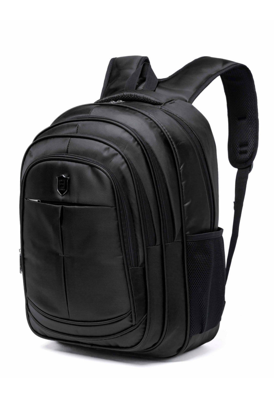 Vista 2 Mochila Executiva Ferrazzi Notebook Reforçada USB Externa Alças Acolchoadas Moderna Ferrazzi preto