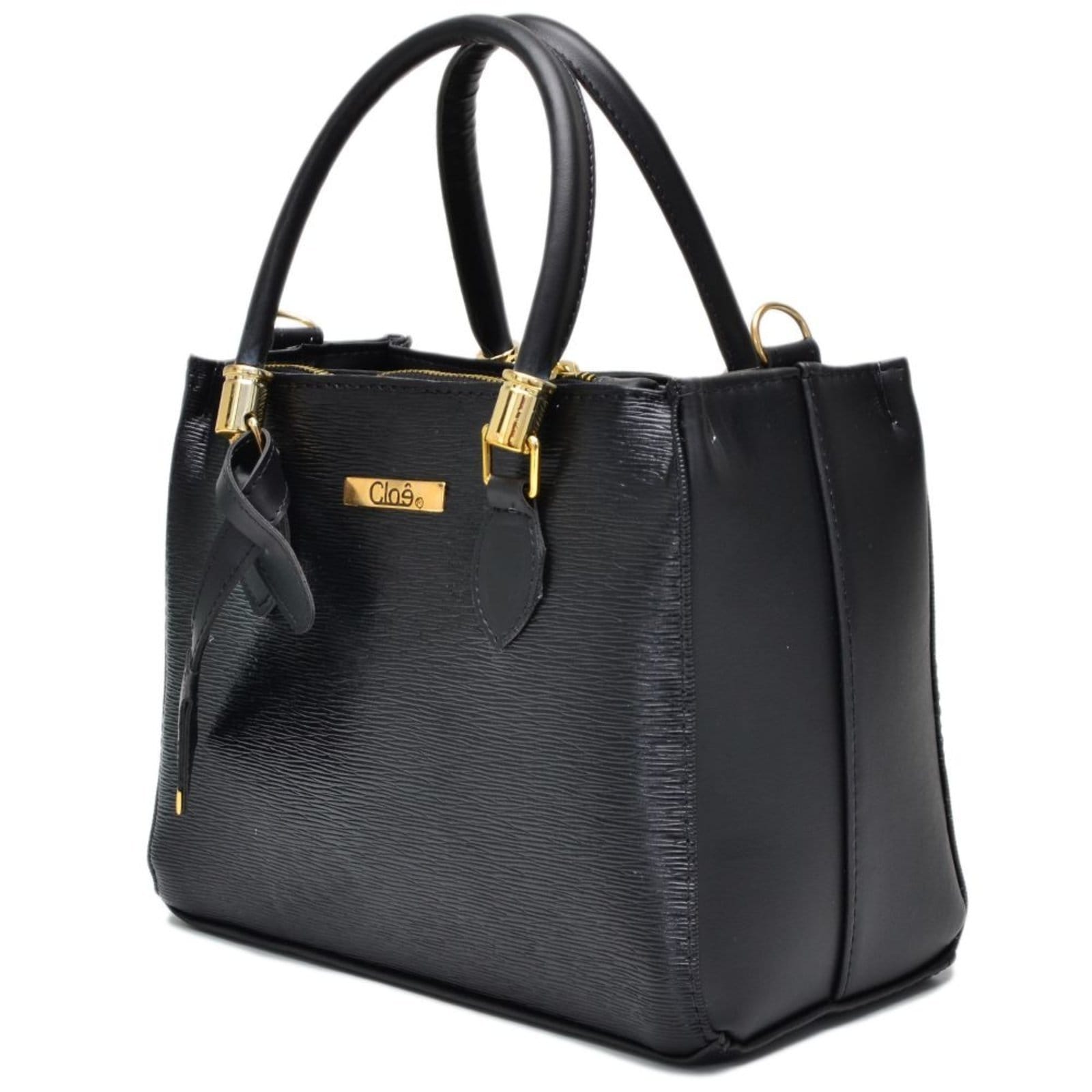 Vista principal Bolsa Feminina Lorena Média AK Tote Baú Alça Transversal Clube do Sapato de Franca Cloê Angik Preta Clube do Sapato de Franca bege/multicolorido/preto