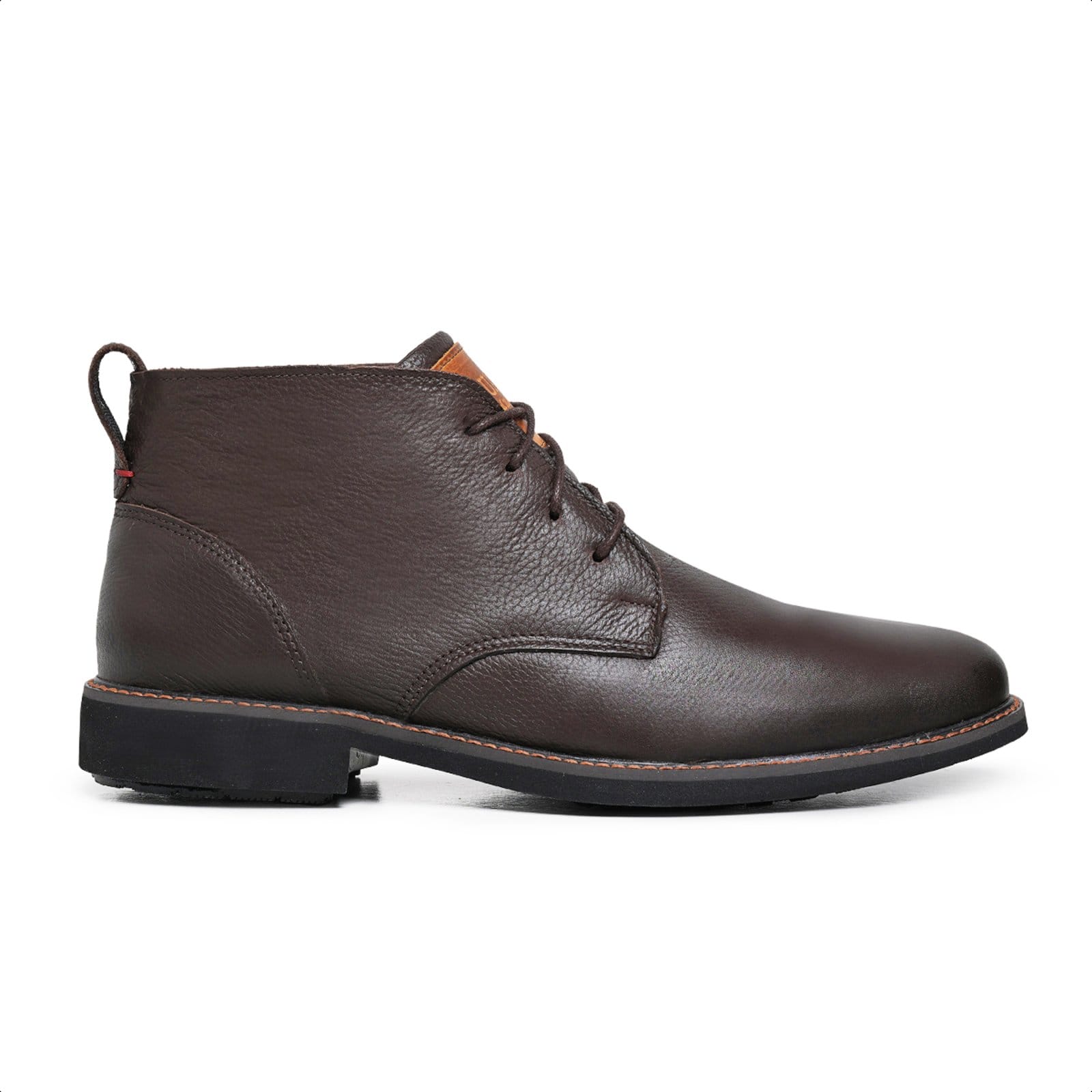 Bota Casual de Couro Masculina , Modelo 8300 Floter Cafe