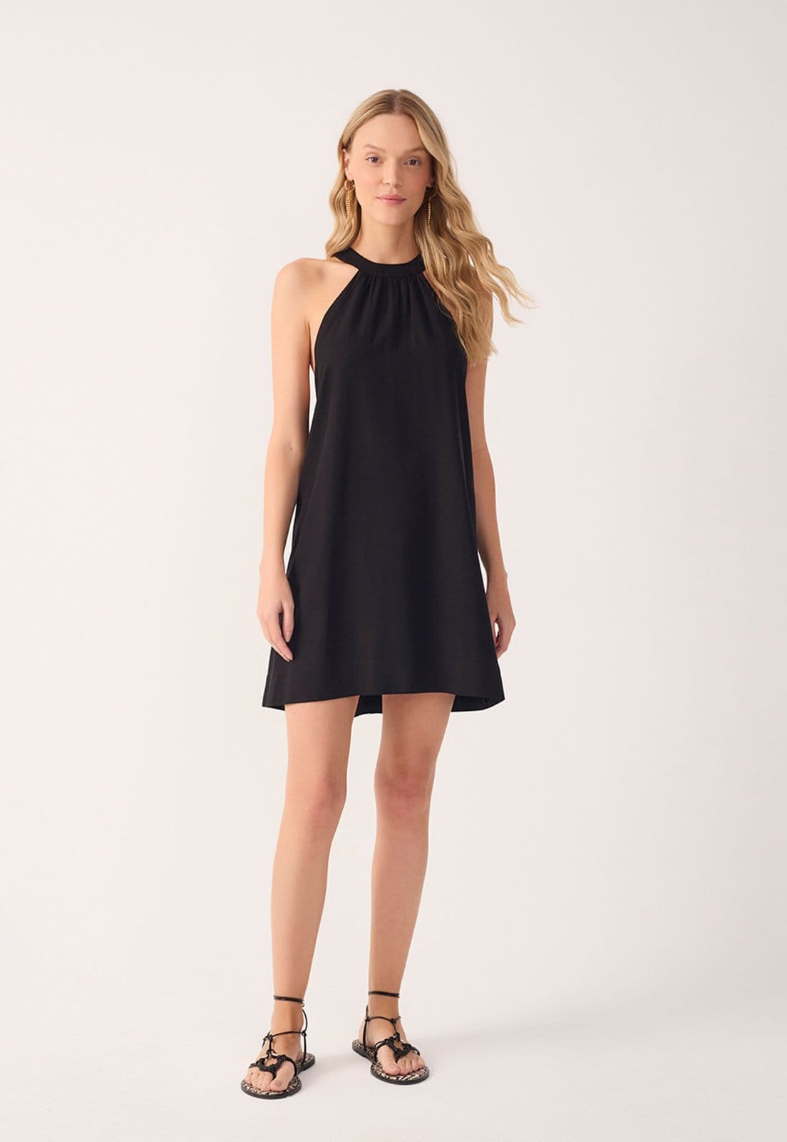 Vestido Curto Feminino Dress To Decote Halter