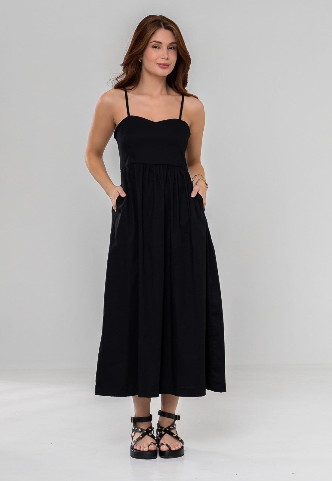 Vestido Aura Melissa Alças Tricoline