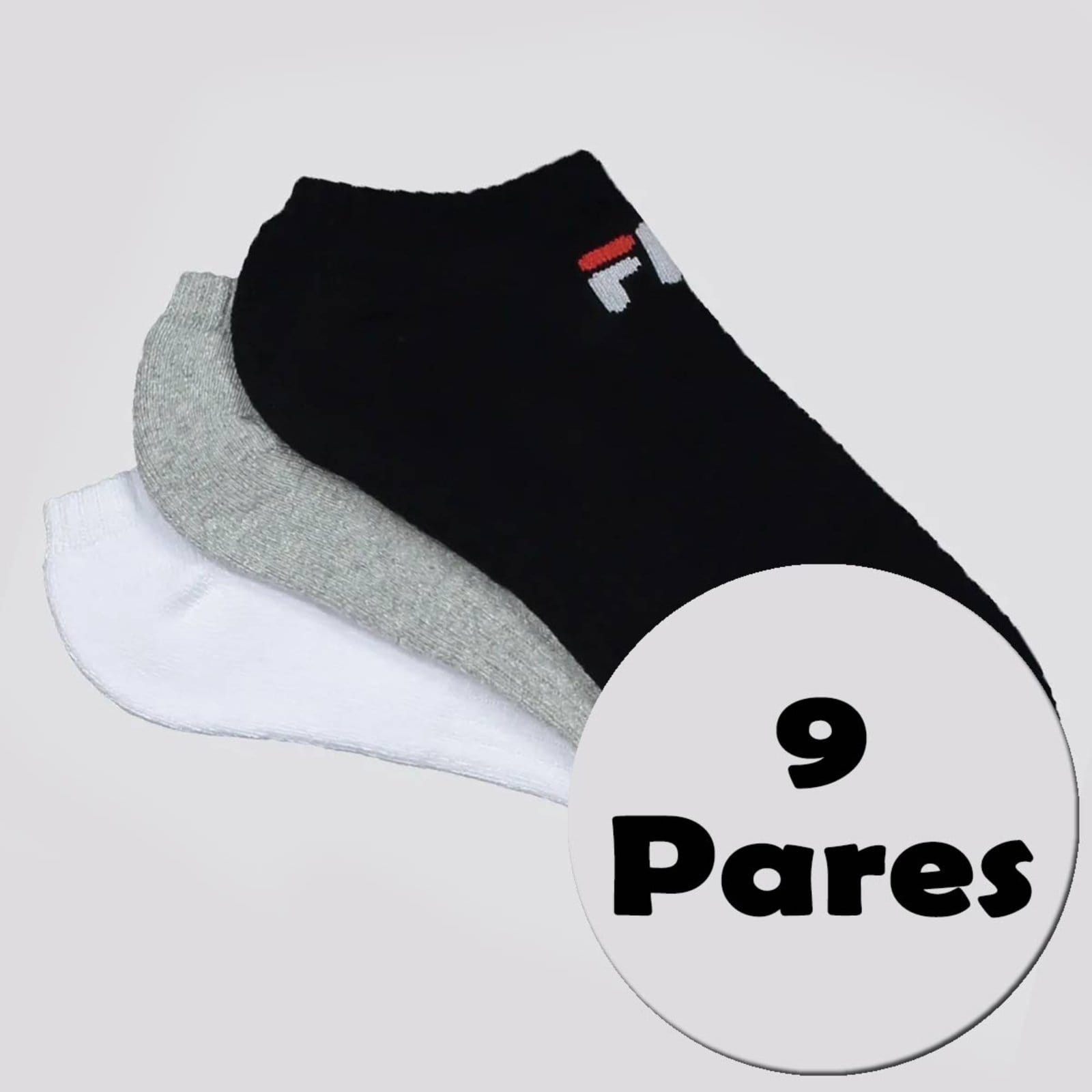 Kit Meia Fila 9 Pares Curto