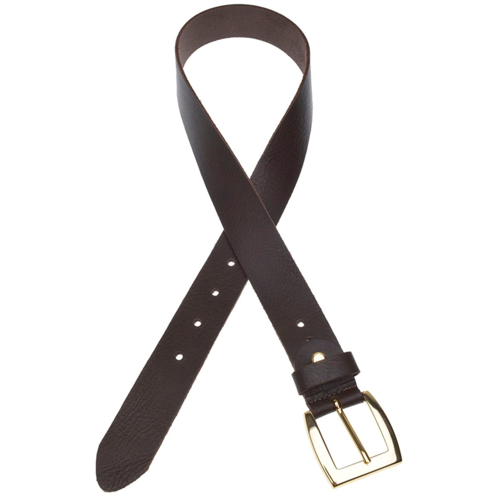 Vista 2 Cinto Feminino em couro GP 22 na cor com fivela dourada USEPELLE preto