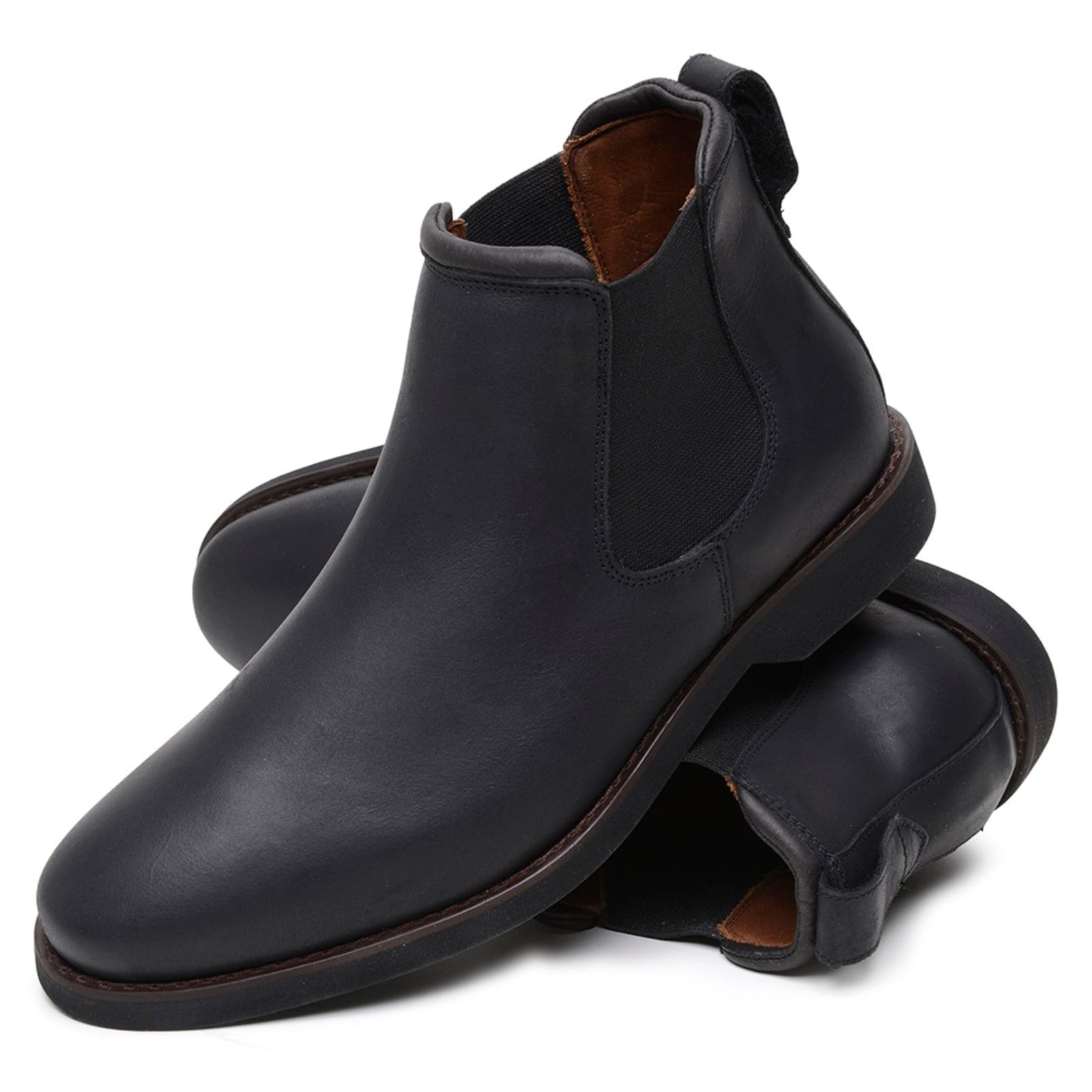 Bota Masculina Chelsea Veritimo Botina Em Couro Robusta Urbana Anatômica Conforto Macia