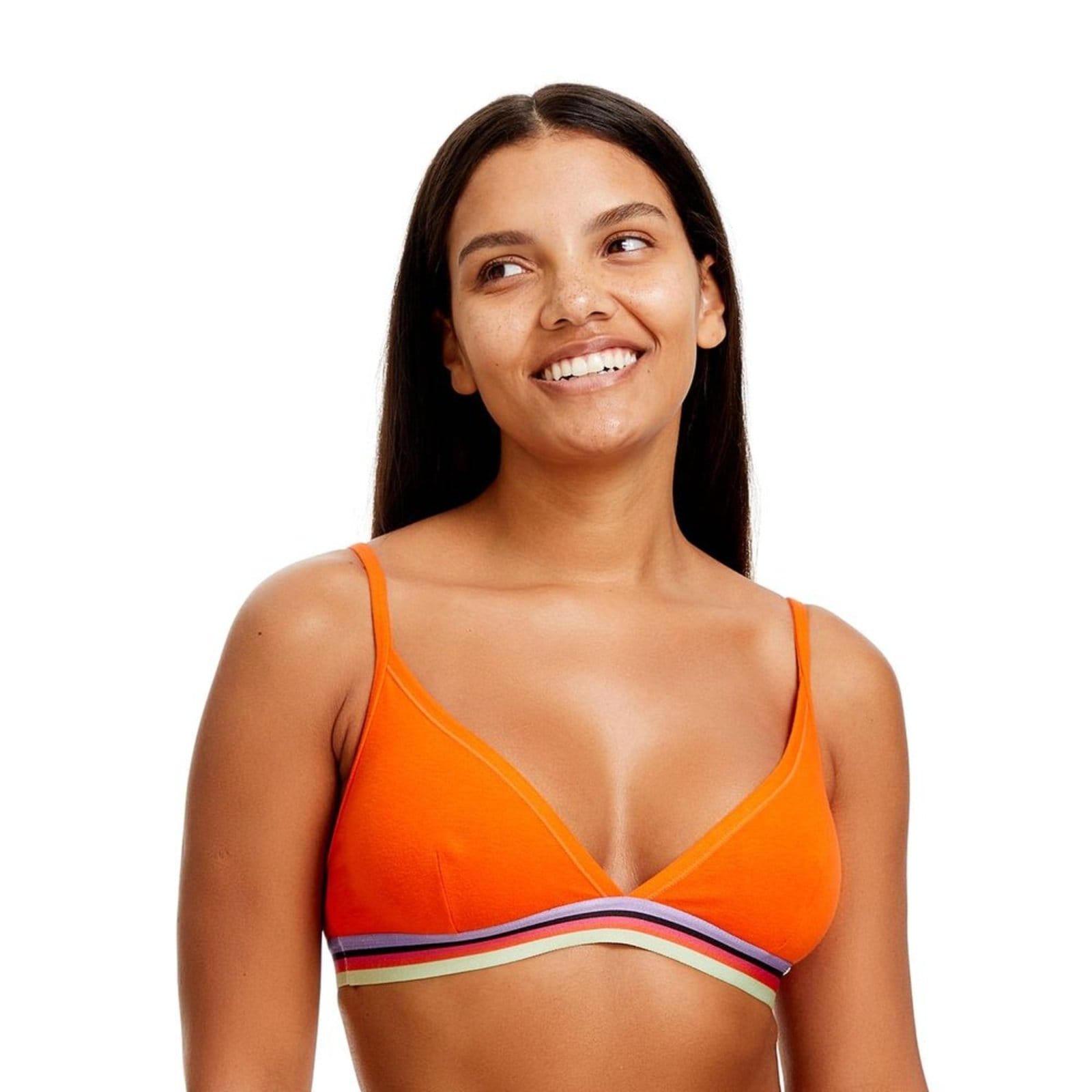 Vista principal Top Triângulo Pop Marcyn Lingerie laranja