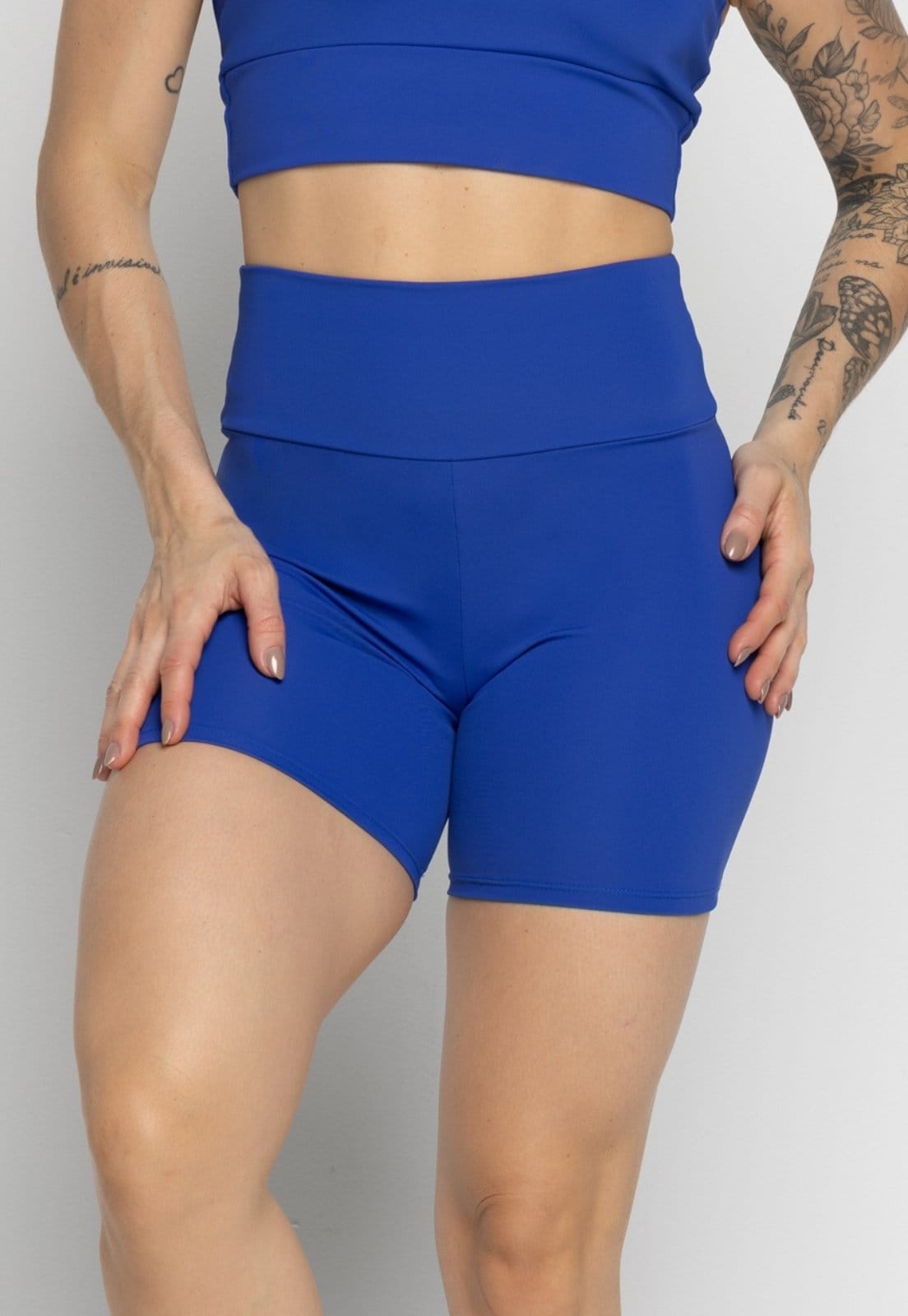 Short Fitness Vekyo Poliamida Feminino Suplex Liso Academia Royal