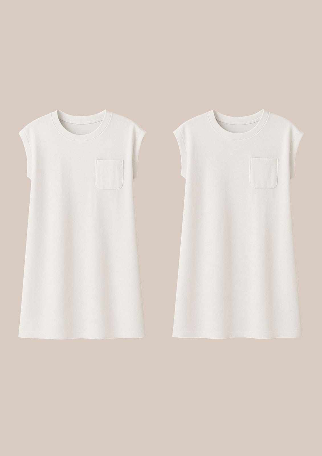 Kit 2 Vestido Básico Curto Texturizado Com Bolso