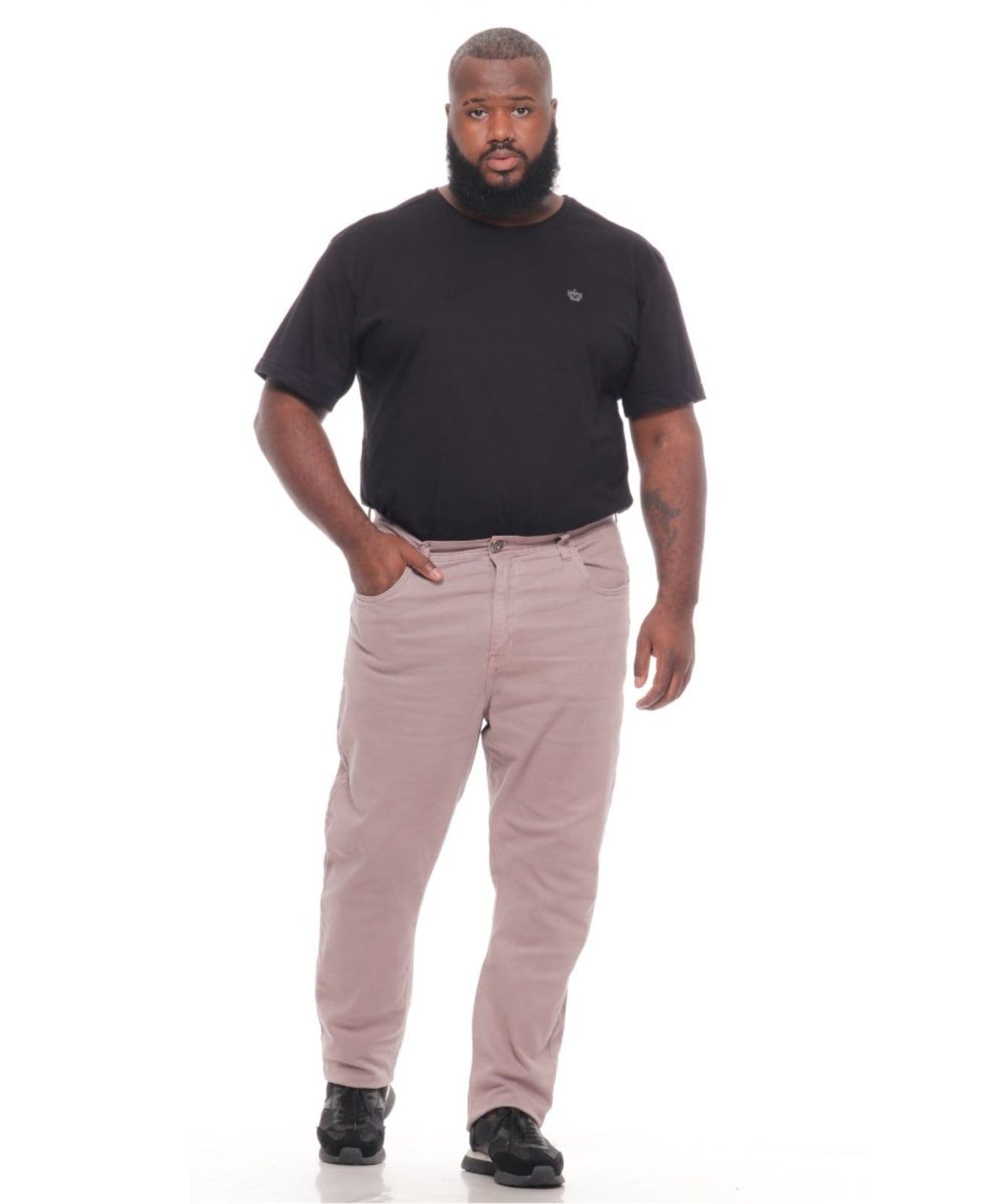 Calça Masculina Sarja Skinny Plus