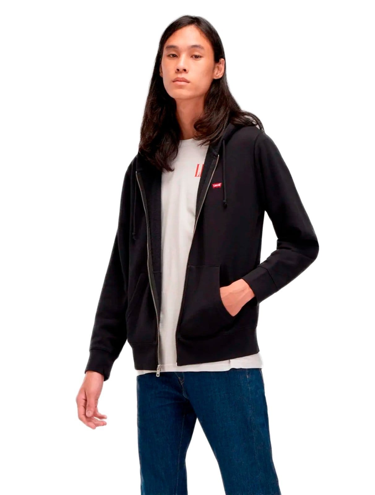 Moletom Levis Masculino Full Zip Hoodie Icon