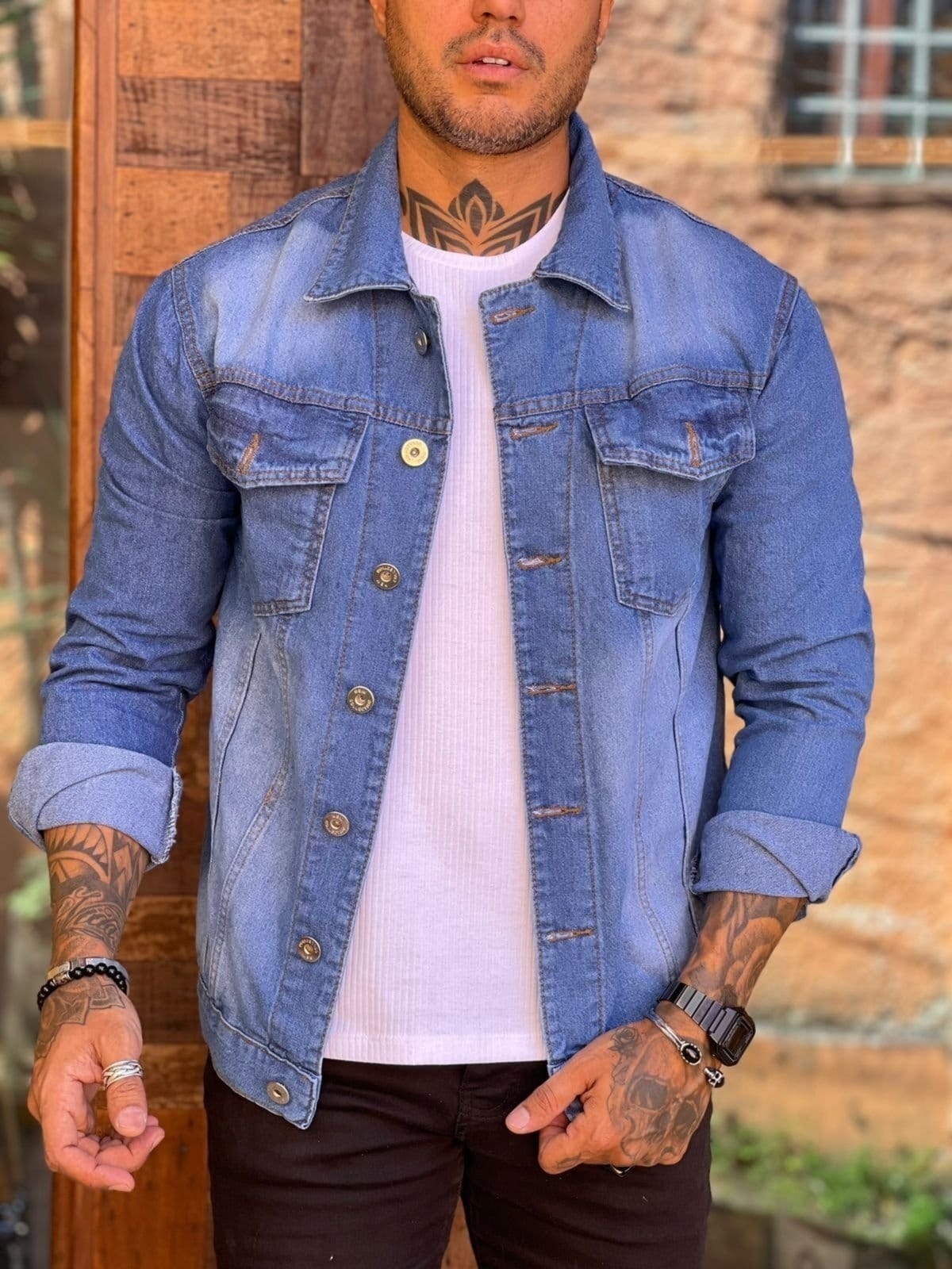 Jaqueta Masculina Alleppo Jeans Istambul