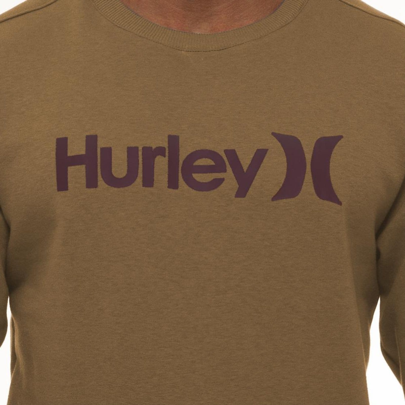 Vista 2 Moletom Hurley Careca One&Only WT23 Masculino Ocre hurley bege ocre