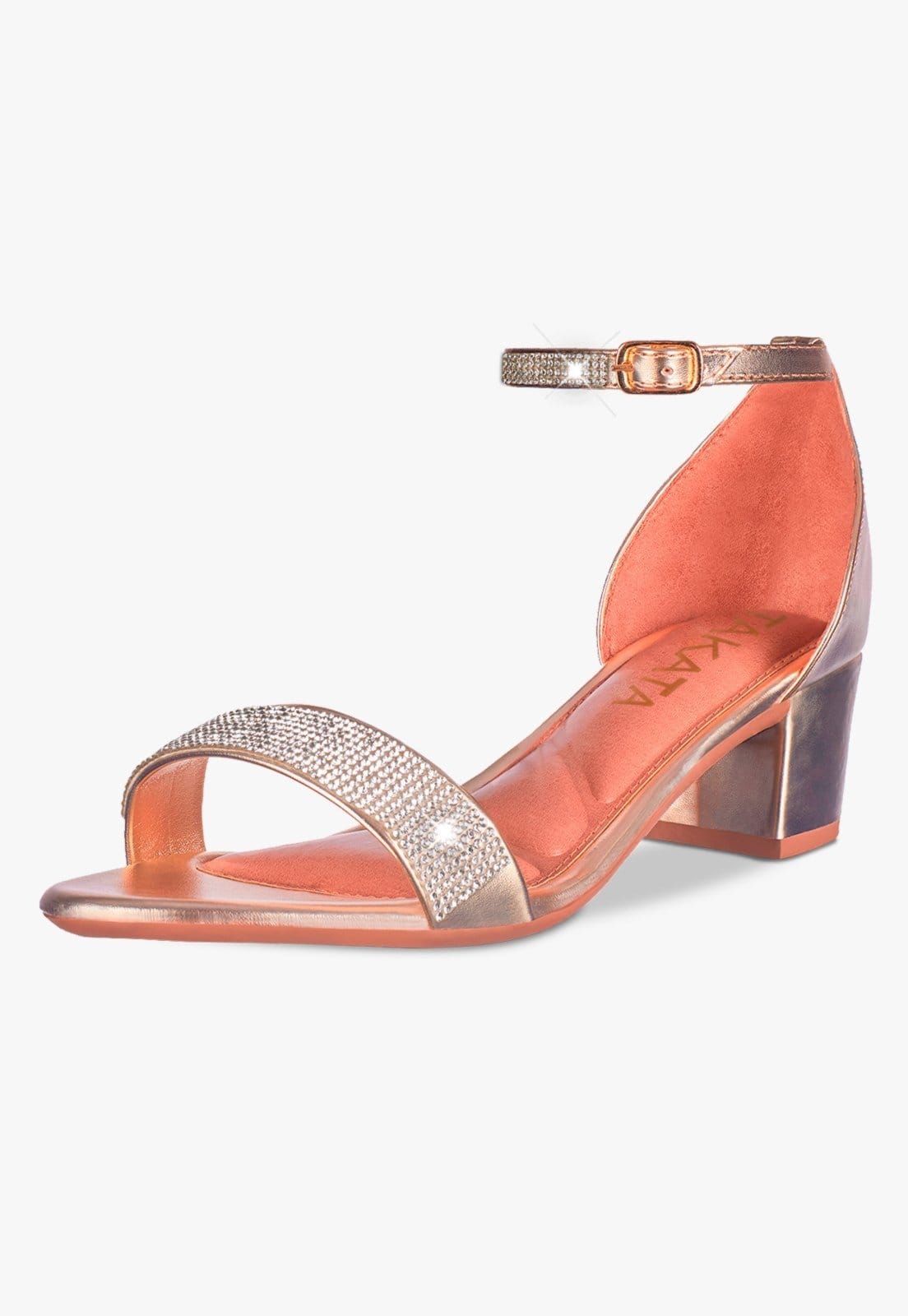 andália Feminina Salto Quadrado Grosso Baixo Manta Strass Brilho Confortável Sapato Festa