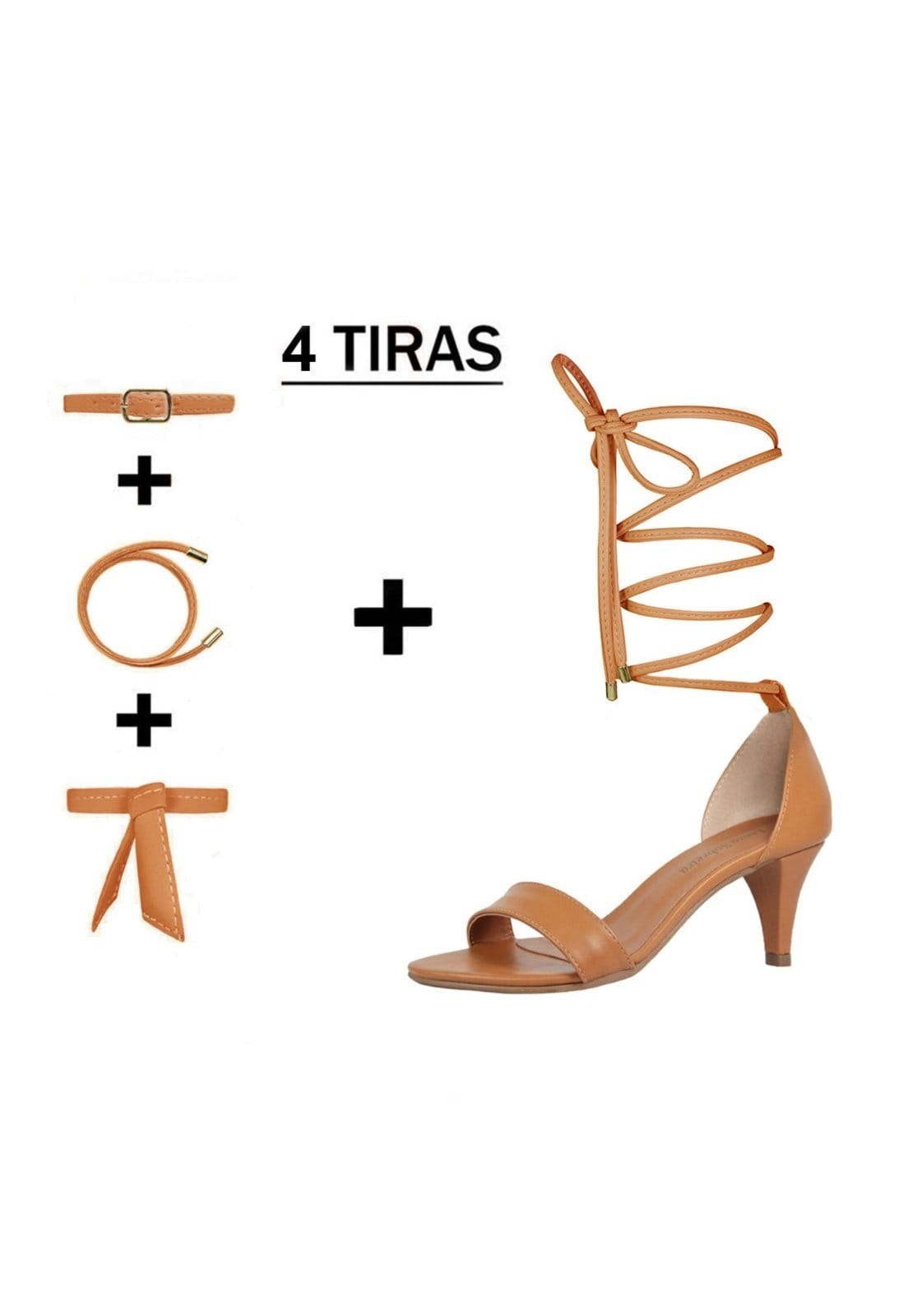 Sandália Troca Tira Salto Baixo Fino Luiza Sobreira Mod. 3002-2