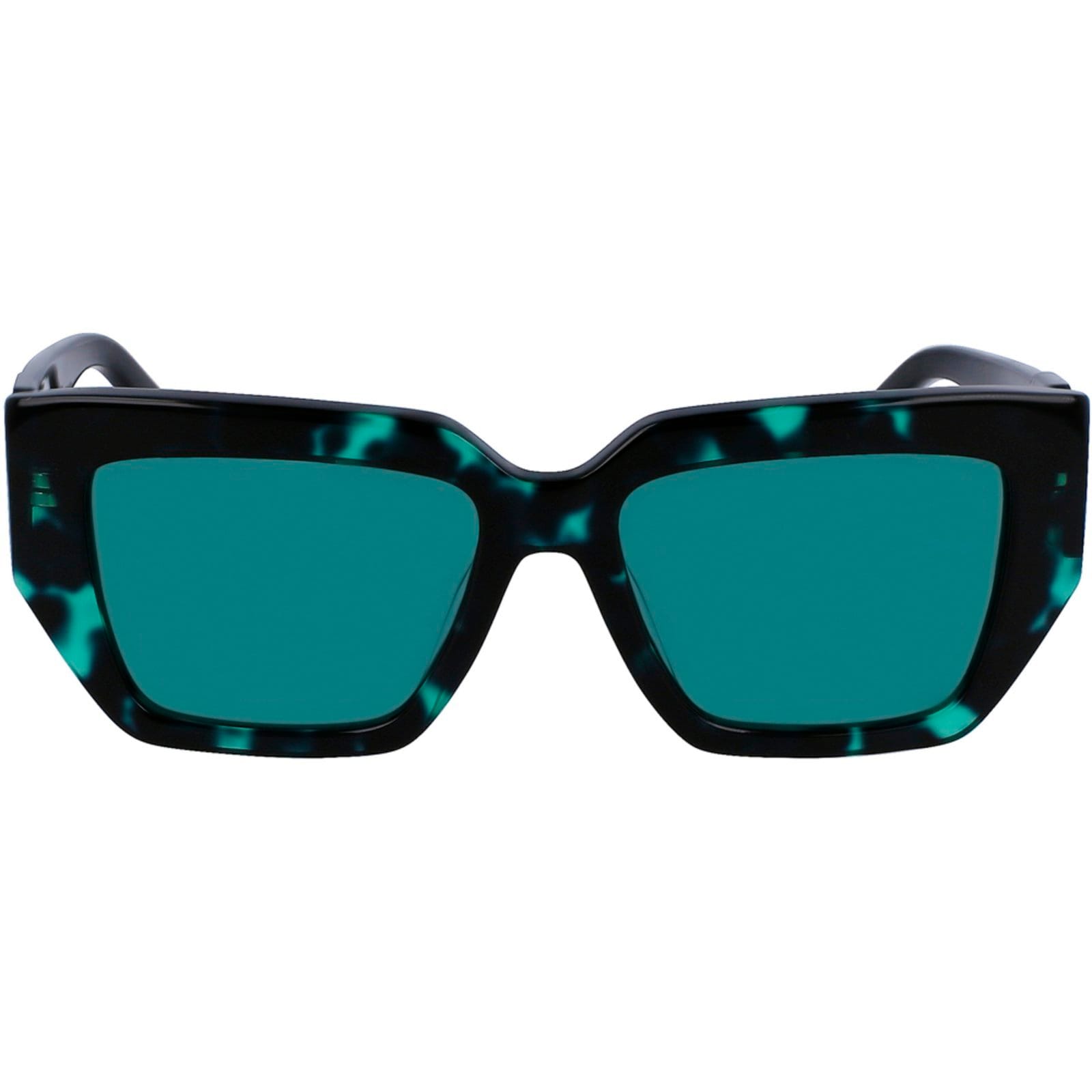 Vista 2 Óculos de Sol Calvin Klein Jeans 23608S 237 Feminino Calvin Klein Jeans verde