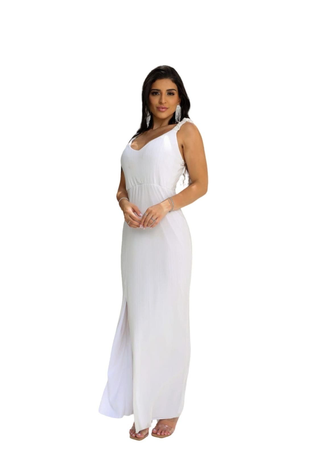 Vestido Midi Fios Lurex Alcinha - 2