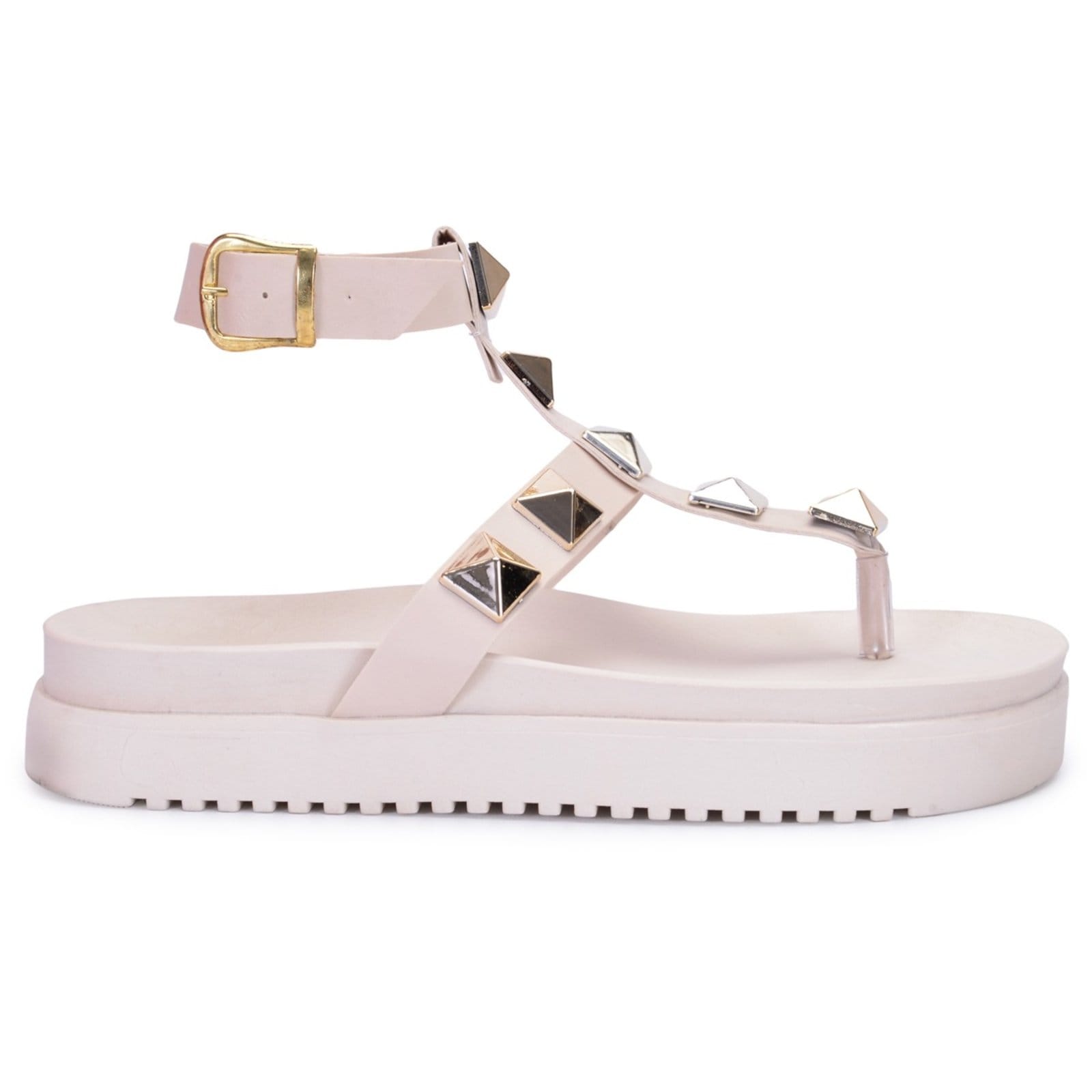 Sandália Papete Feminina Plataforma Com Fivela Ajustável