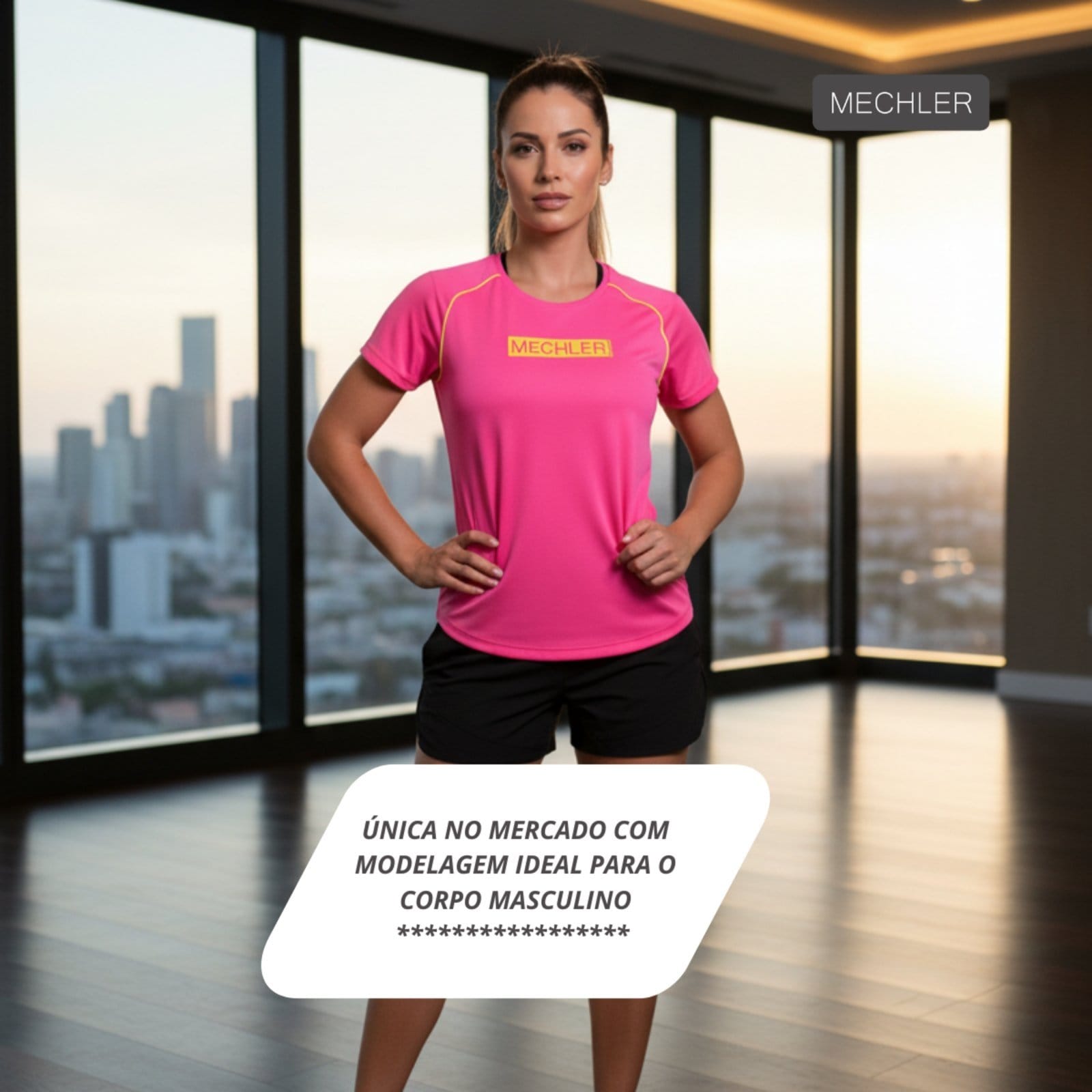 Vista 2 Camiseta Feminina Dryfit Básica Manga Curta Proteção Solar UV 50 Academia Verão Adulto Esporte Mechler Mechler cinza