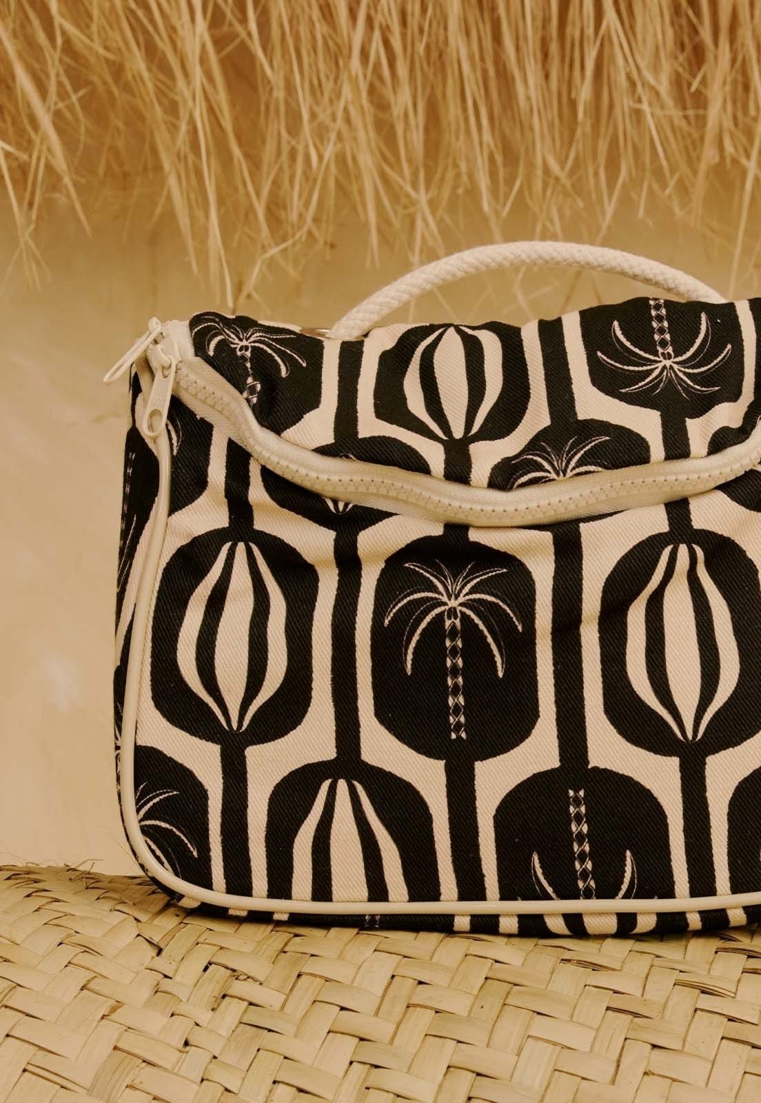 Vista 2 Bolsa Térmica Estampada Cacau Palmer CaCay preto