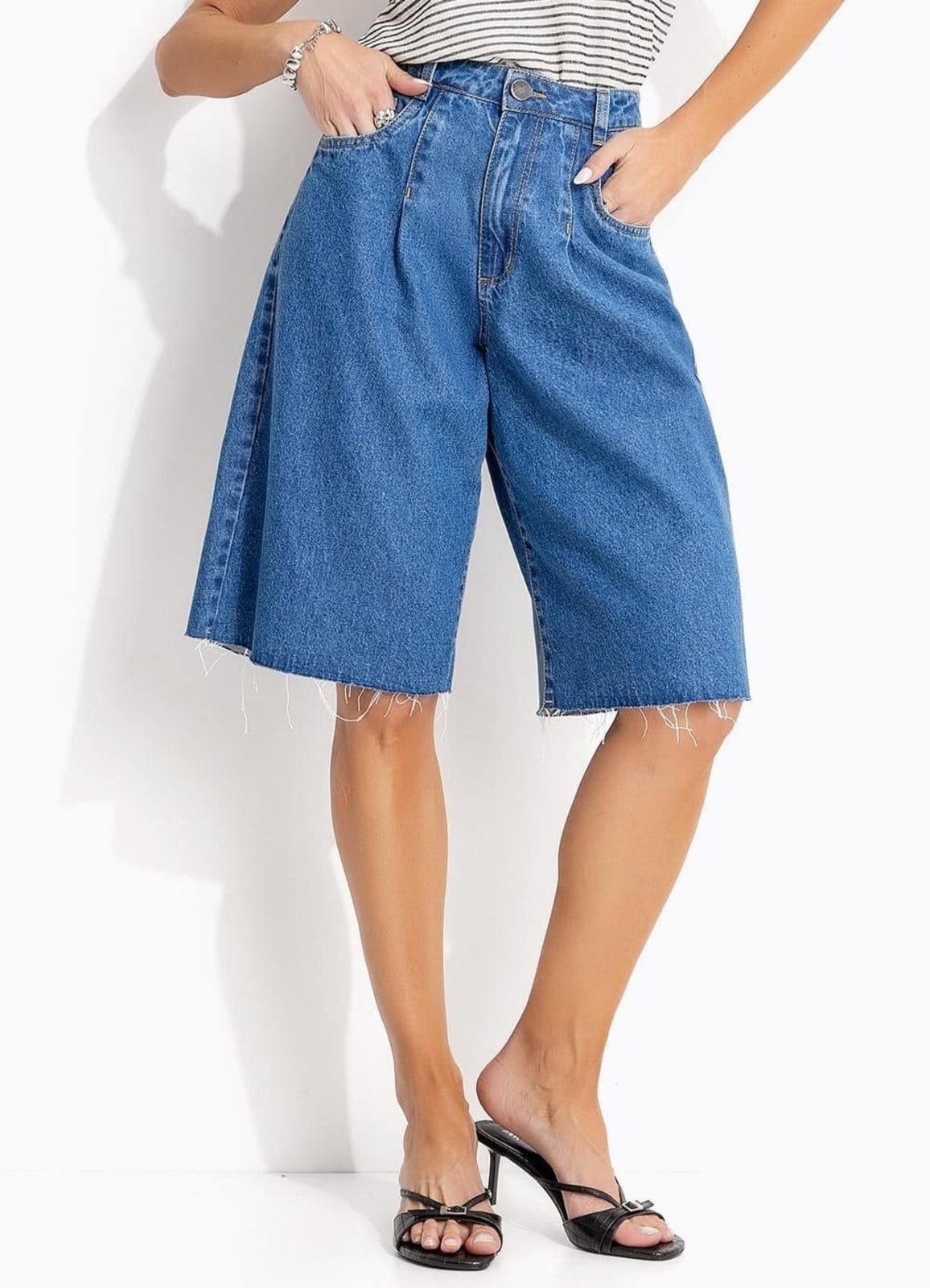 Jorts Jeans Médio Claro