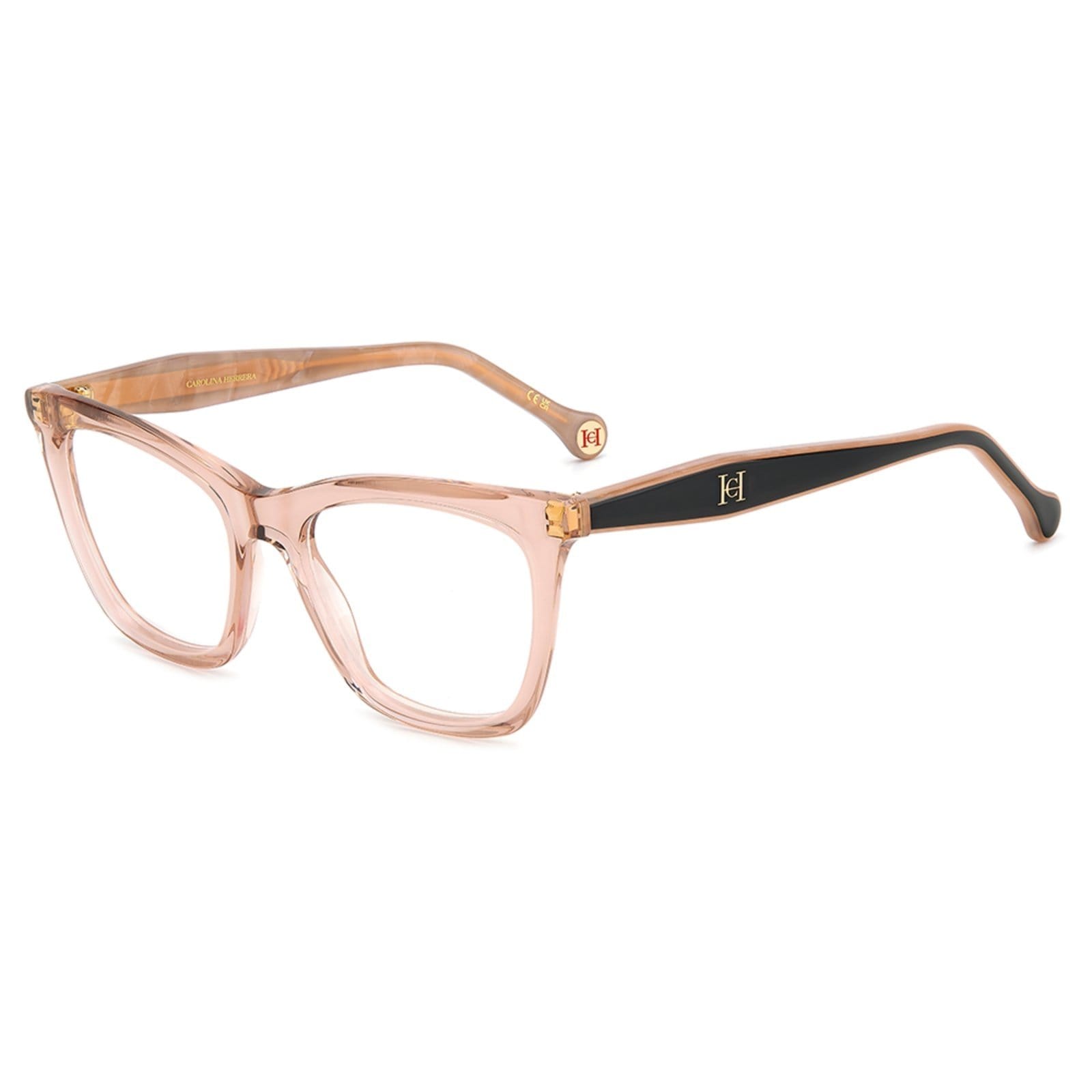 Vista 2 Armação de Óculos Carolina Herrera Her 0228 6X4 Crystal Carolina Herrera marrom
