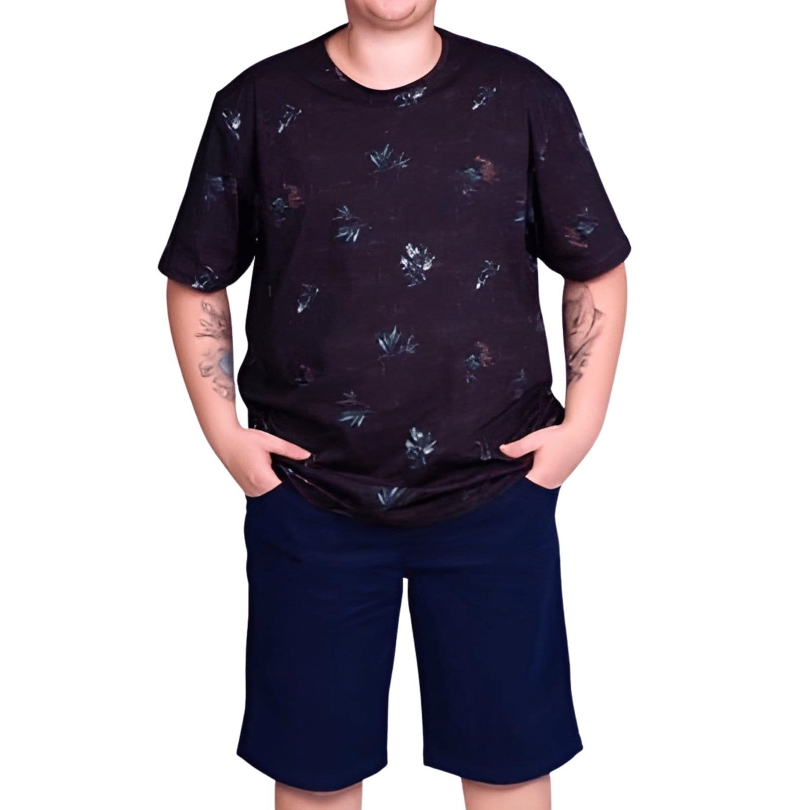 Bermuda Escura Masculina Oceano Plus Size