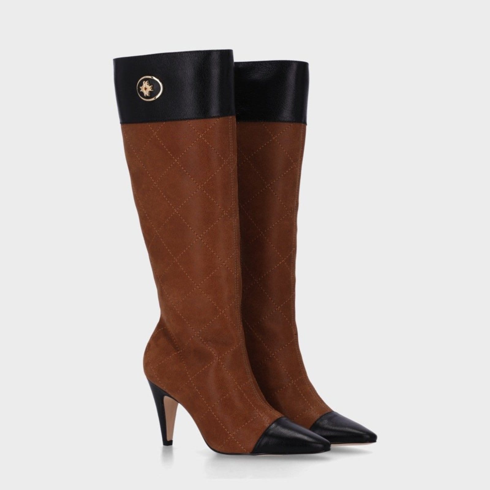 Vista 2 Bota Cano Longo Luz da Lua - 81060002 Luz Da Lua Luz Da Lua marrom