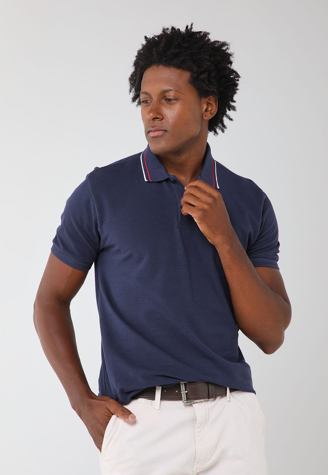 Polo Masculina Aramis Detalhe Listrado