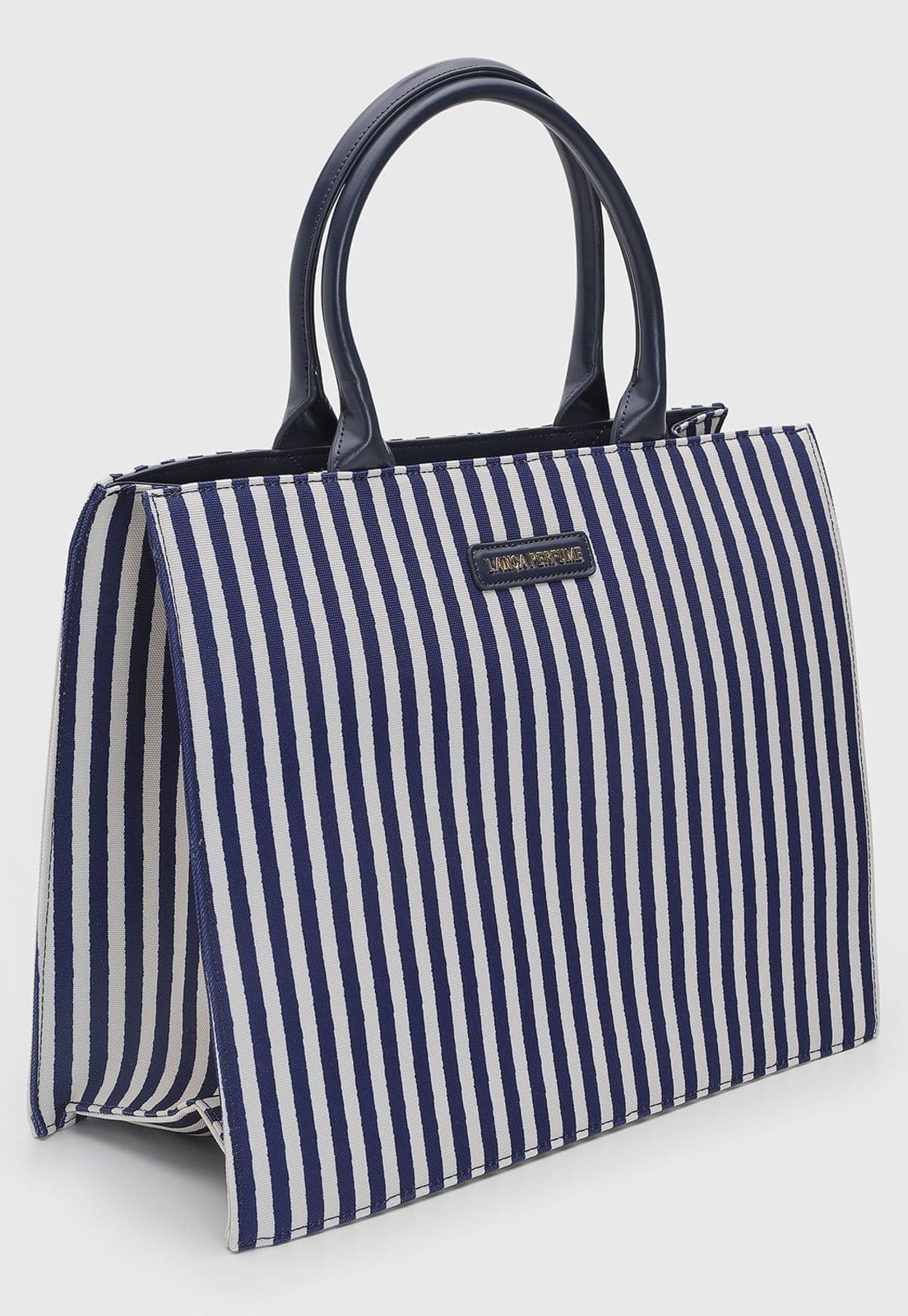 Vista 2 Bolsa Feminina Lança Perfume Listrada Lança Perfume azul marinho