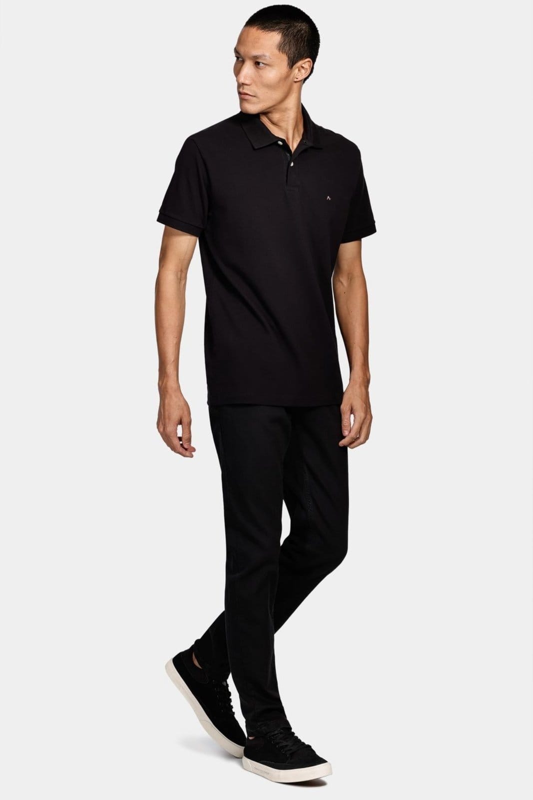 Vista 2 Calça Jeans Skinny Super Power Black Preto Aramis preto black