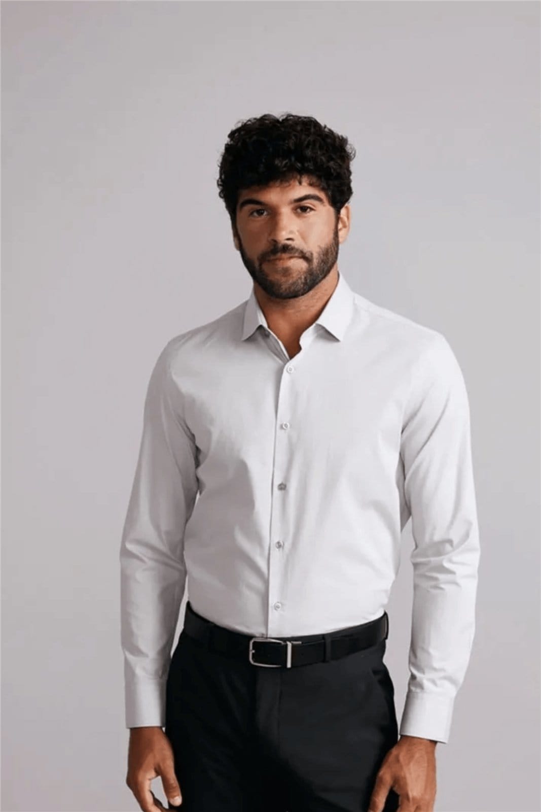 HIGHSTIL Camisa Social Slim Fit Lisa Claro