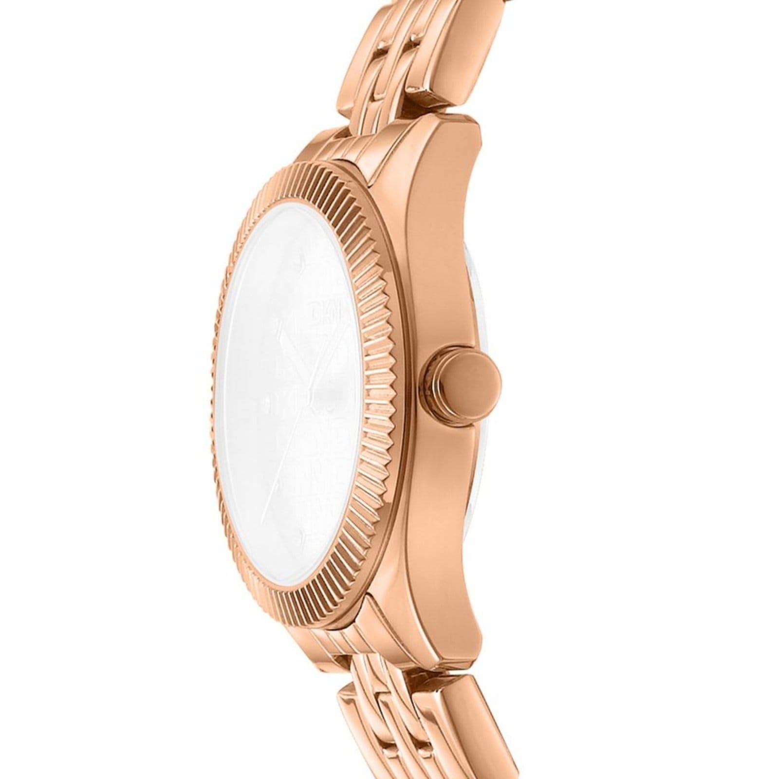 Vista 2 Relógio Feminino DKNY Crosswalk Rose Gold Donna Karan Donna Karan rosa rose