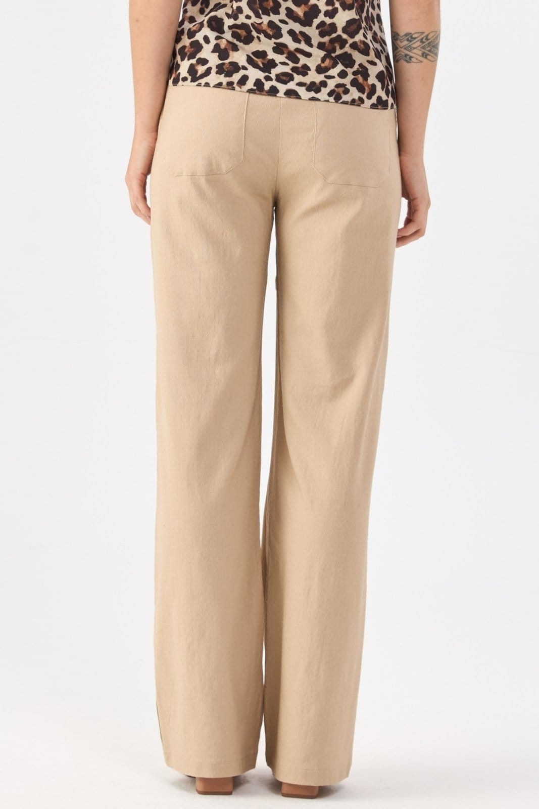 Calça PKS Alfaiataria Wide Leg Linho