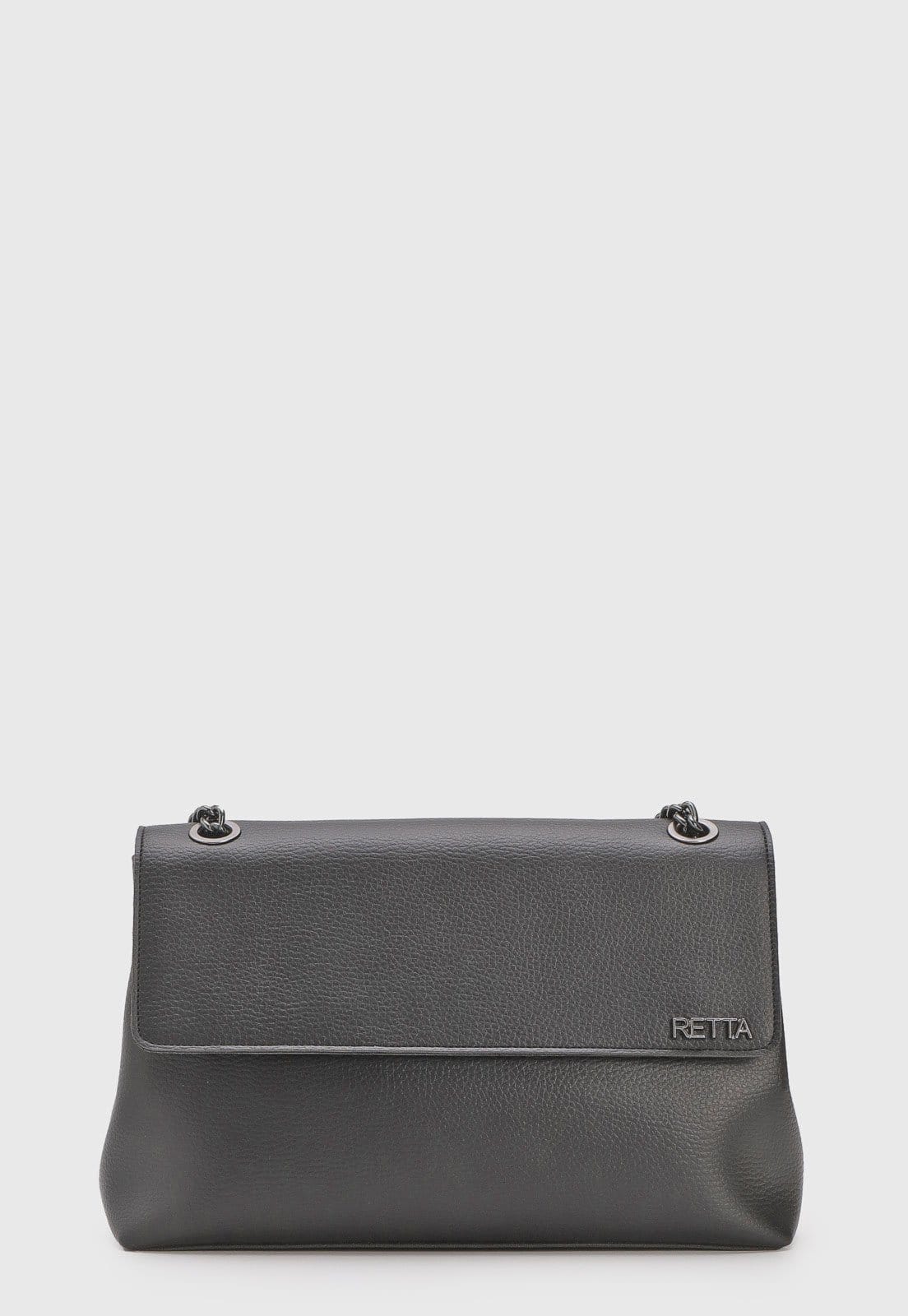 Vista 2 Bolsa Feminina Retta De Ombro Grande Preta Retta Shoes preto