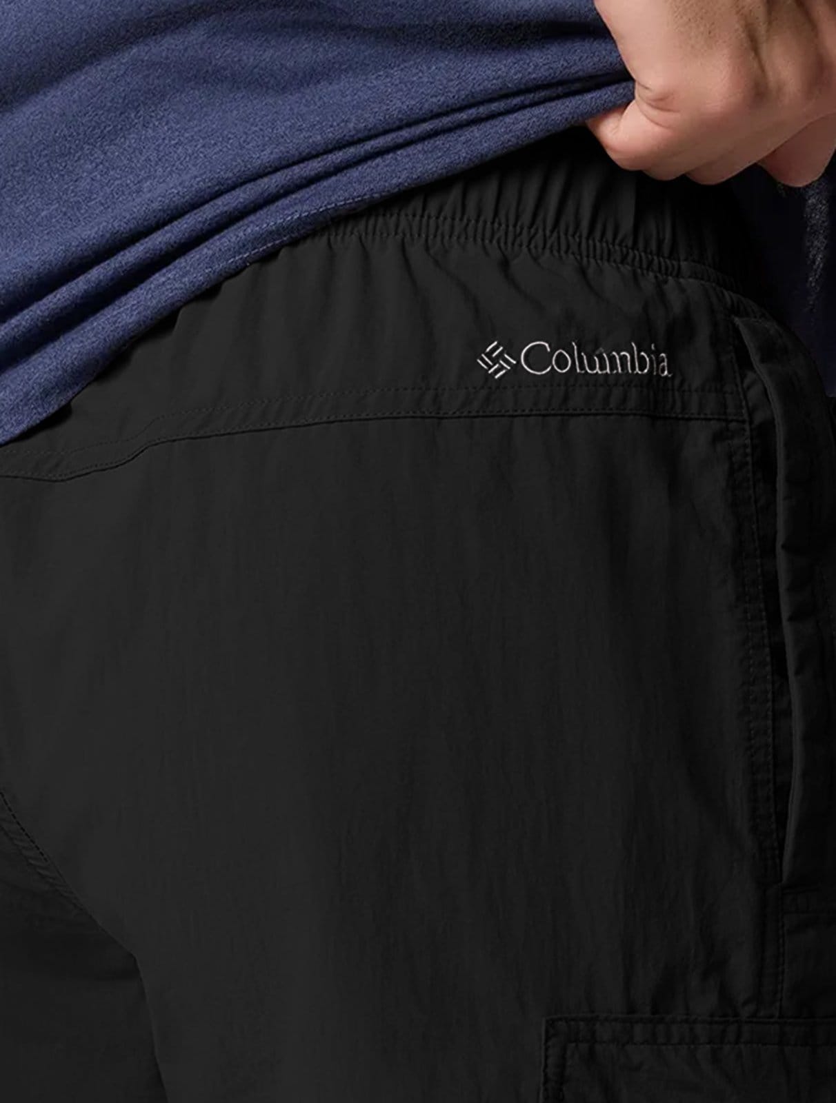 Vista 2 Bermuda Columbia Masculina Cargo Mountaindale Preta Columbia preto