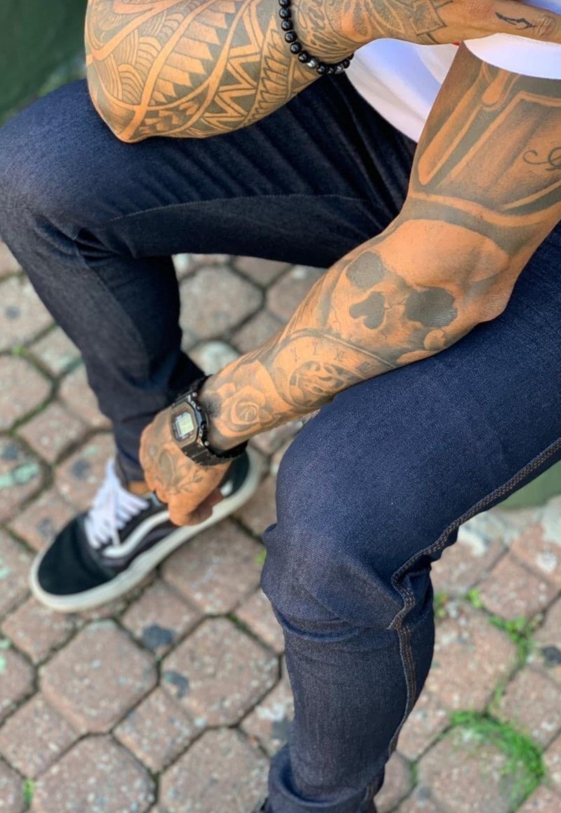 Vista 2 Calça Masculina Básica Escura Alleppo Jeans Versalhes Alleppo Jeans azul/azul marinho/jeans azul