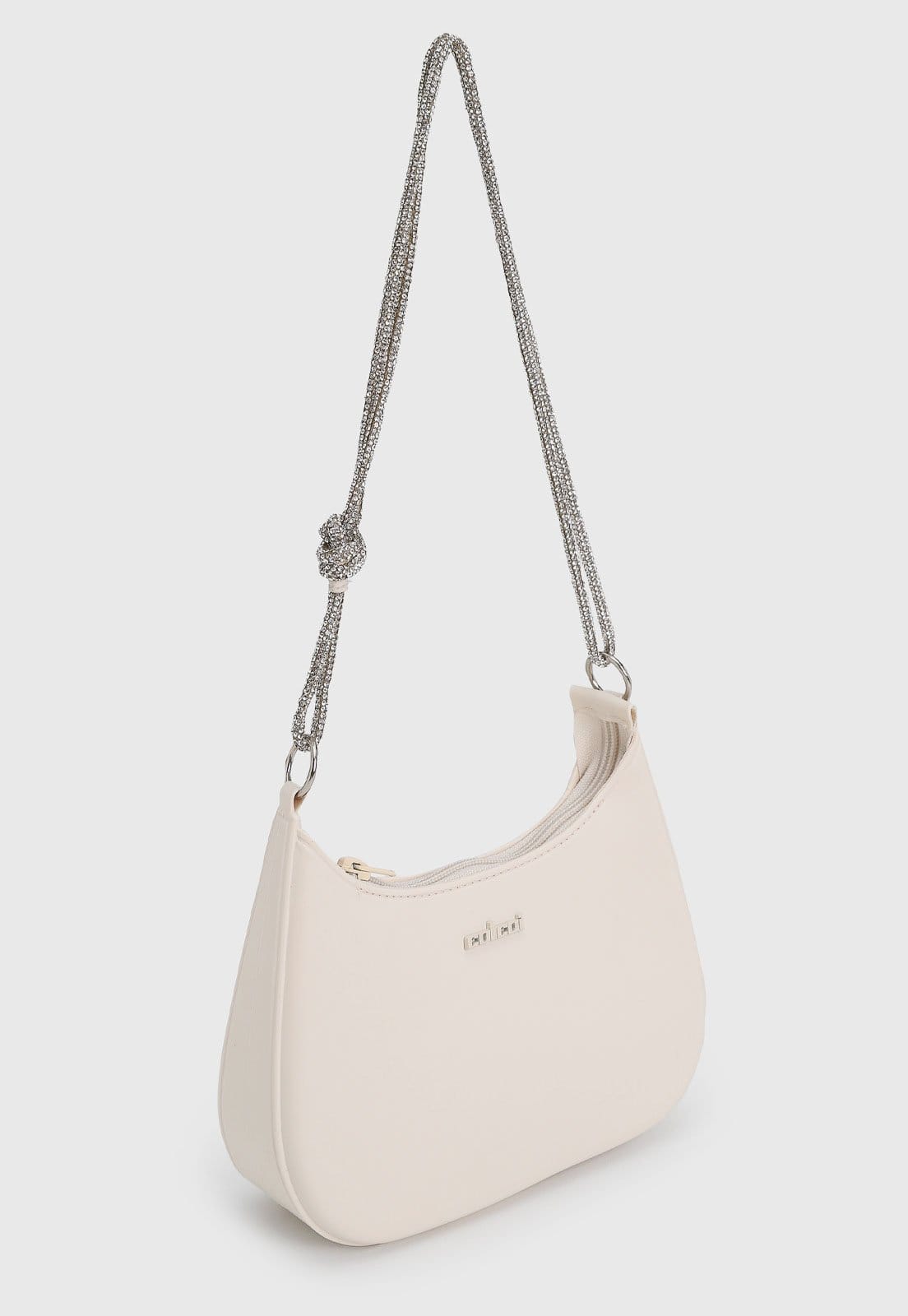 Vista 2 Bolsa Feminina Colcci Média Alça Corrente Off-White Colcci off-white white