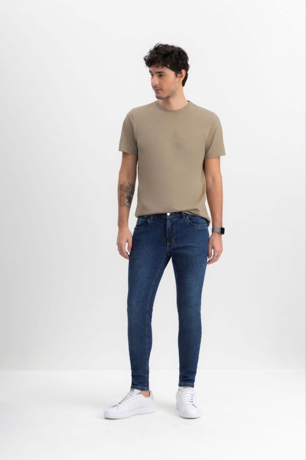 Calça Jeans Skinny Masculina Essendi Jeans Escuro