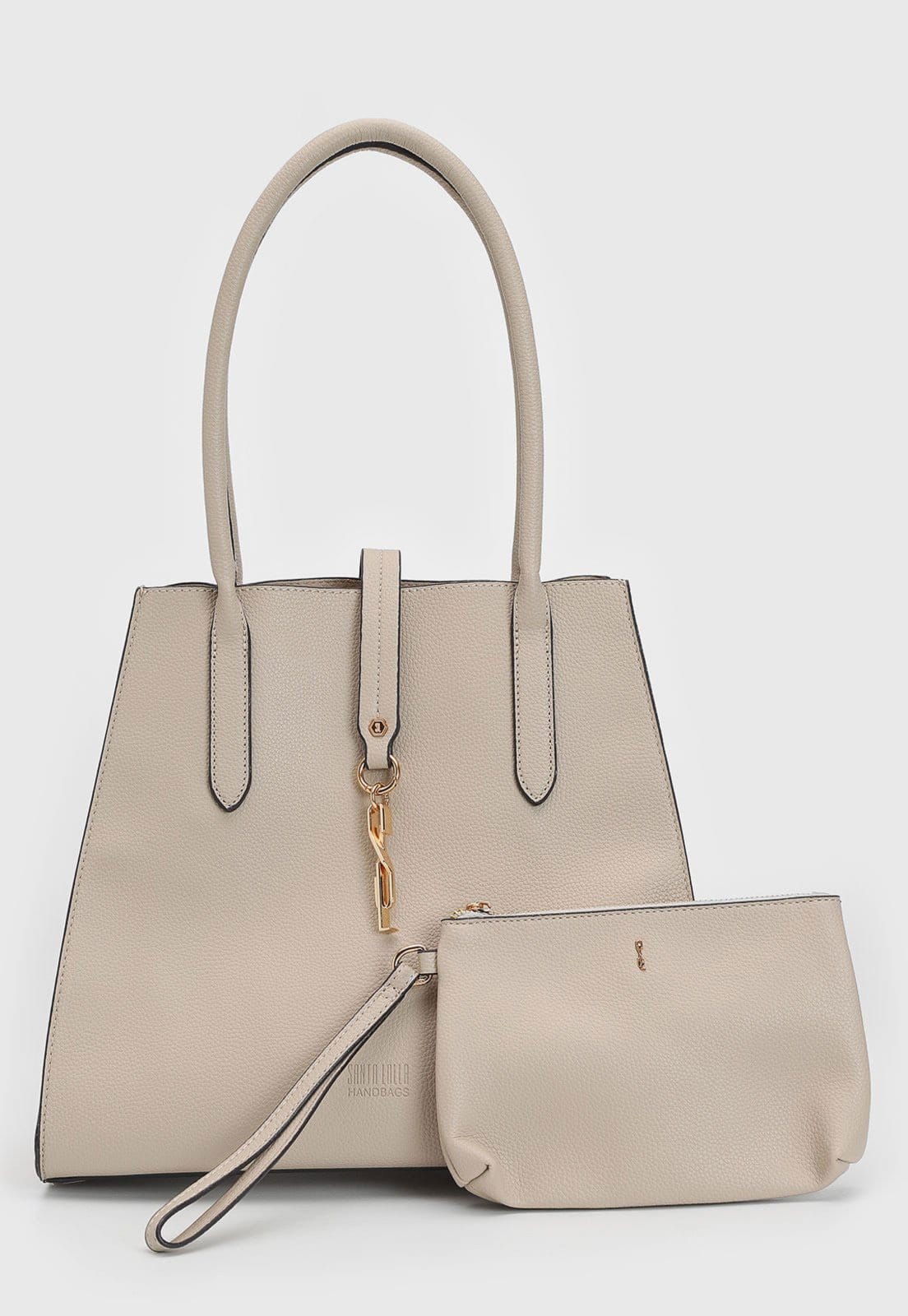 Vista 2 Kit Bolsa e Necessaire Santa Lolla Off-White Santa Lolla off-white white