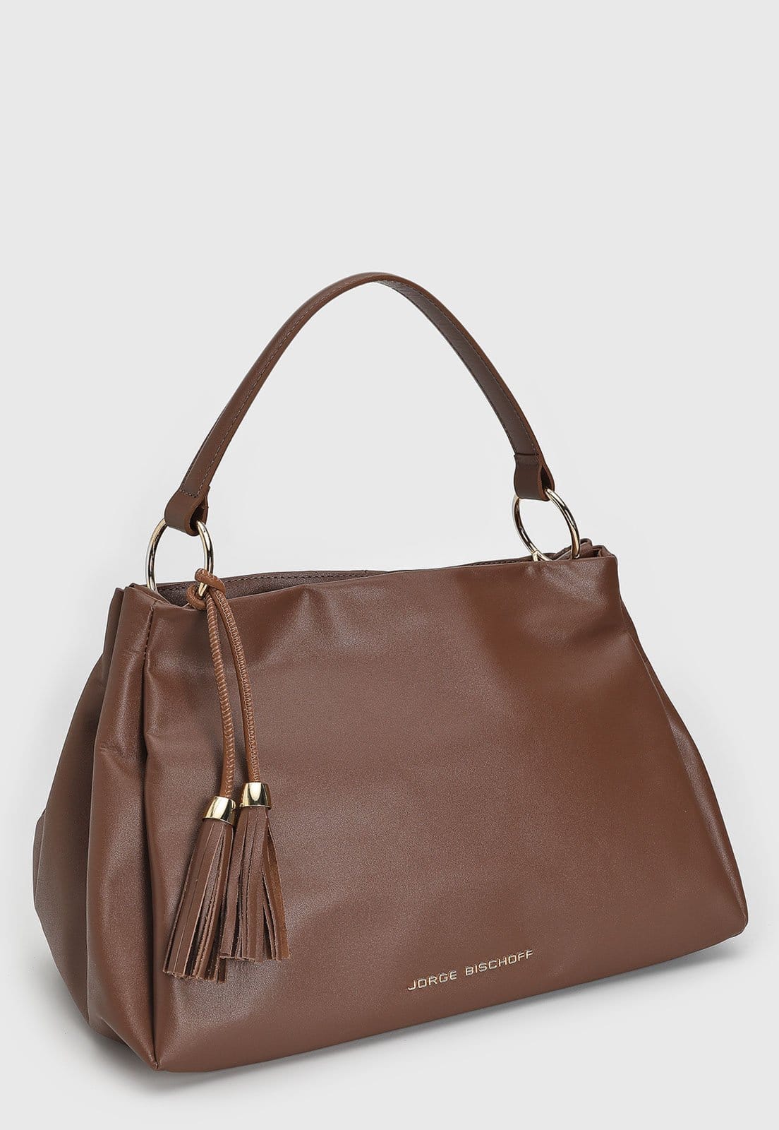 Vista 2 Bolsa Tiracolo Feminina Jorge Bischoff Tassel Jorge Bischoff marrom