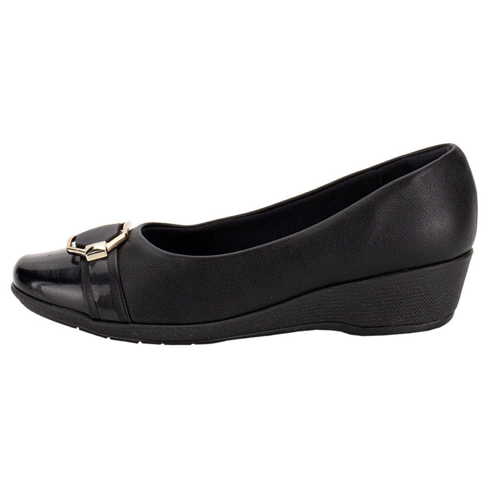 Vista 2 Sapato Feminino Anabela Piccadilly 143227 0083227 Piccadilly preto