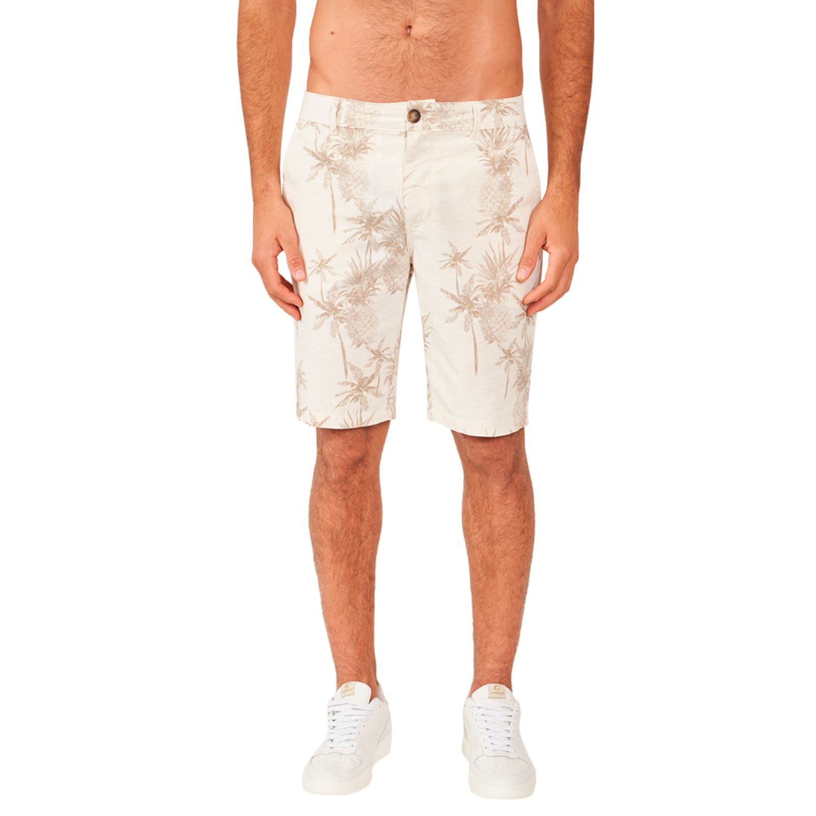 Bermuda Linho Colcci Davi AV24 Off White Masculino