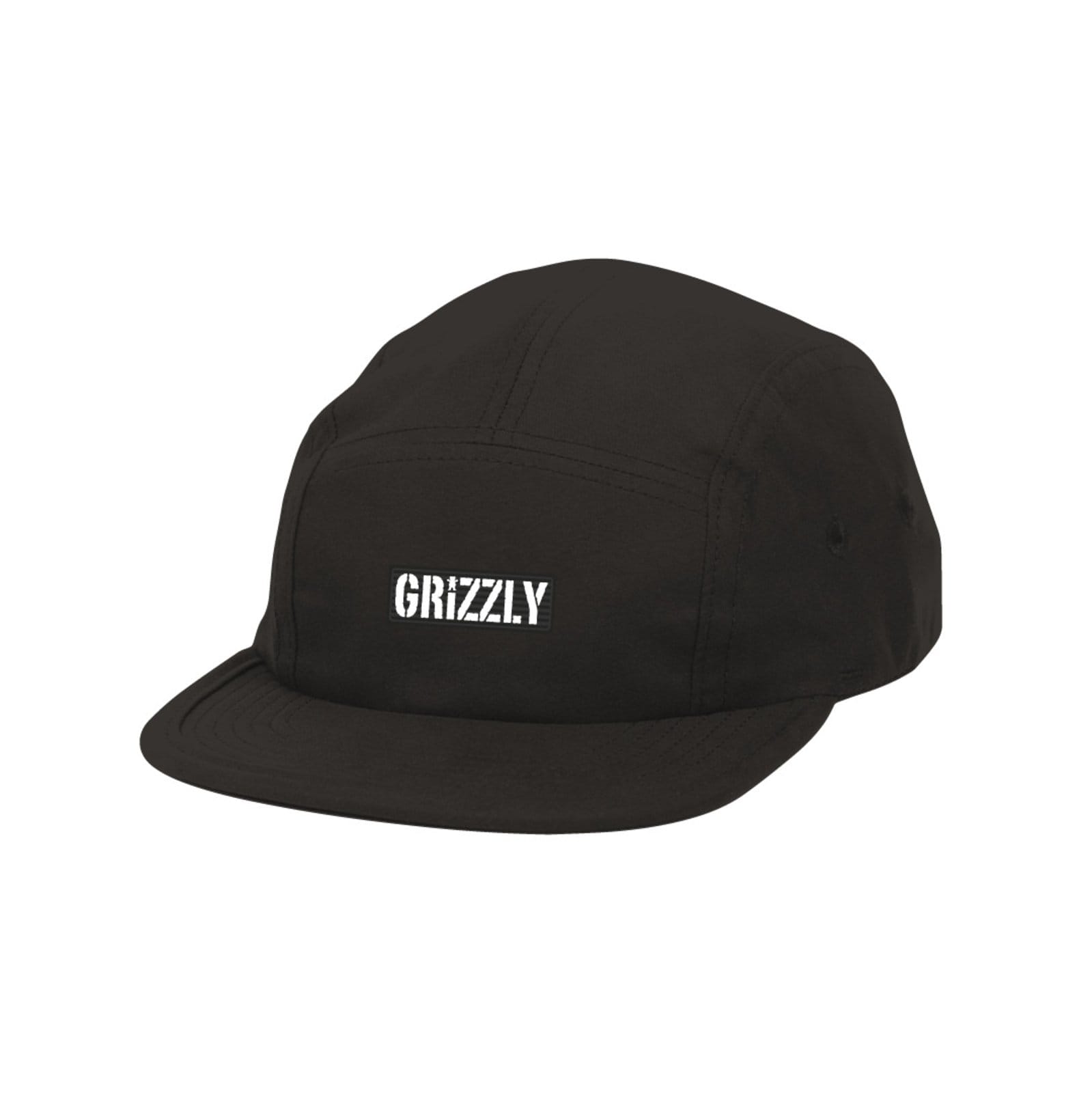 Boné Grizzly Og Stamp 5 Panel Camper - BLACK