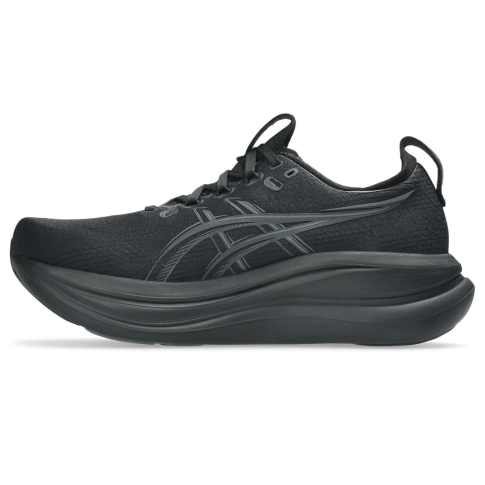 Vista 2 Tênis ASICS GEL Nimbus 28 - Masculino Cinza ASICS preto