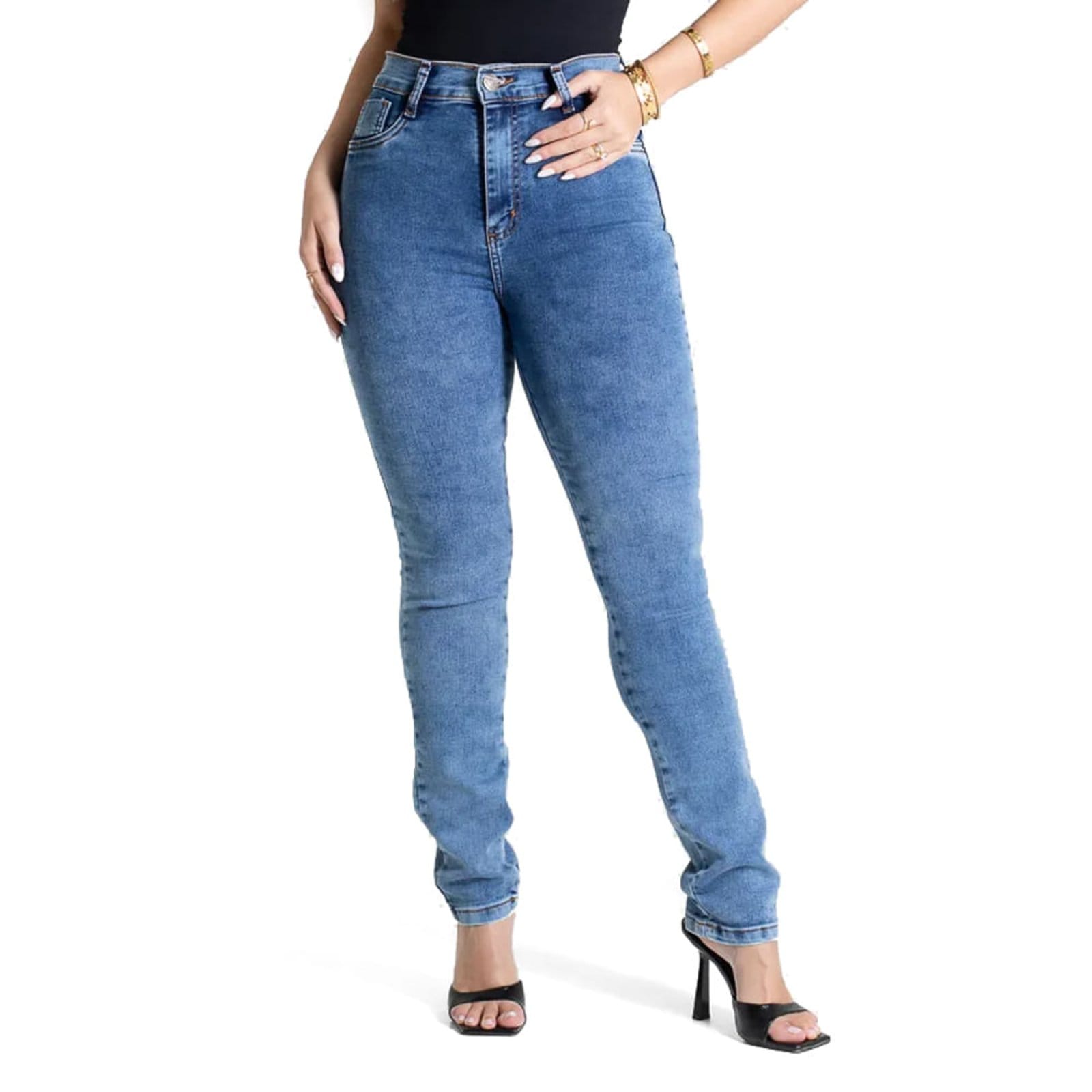 Calça Jeans Feminina Sawary Hot Pants