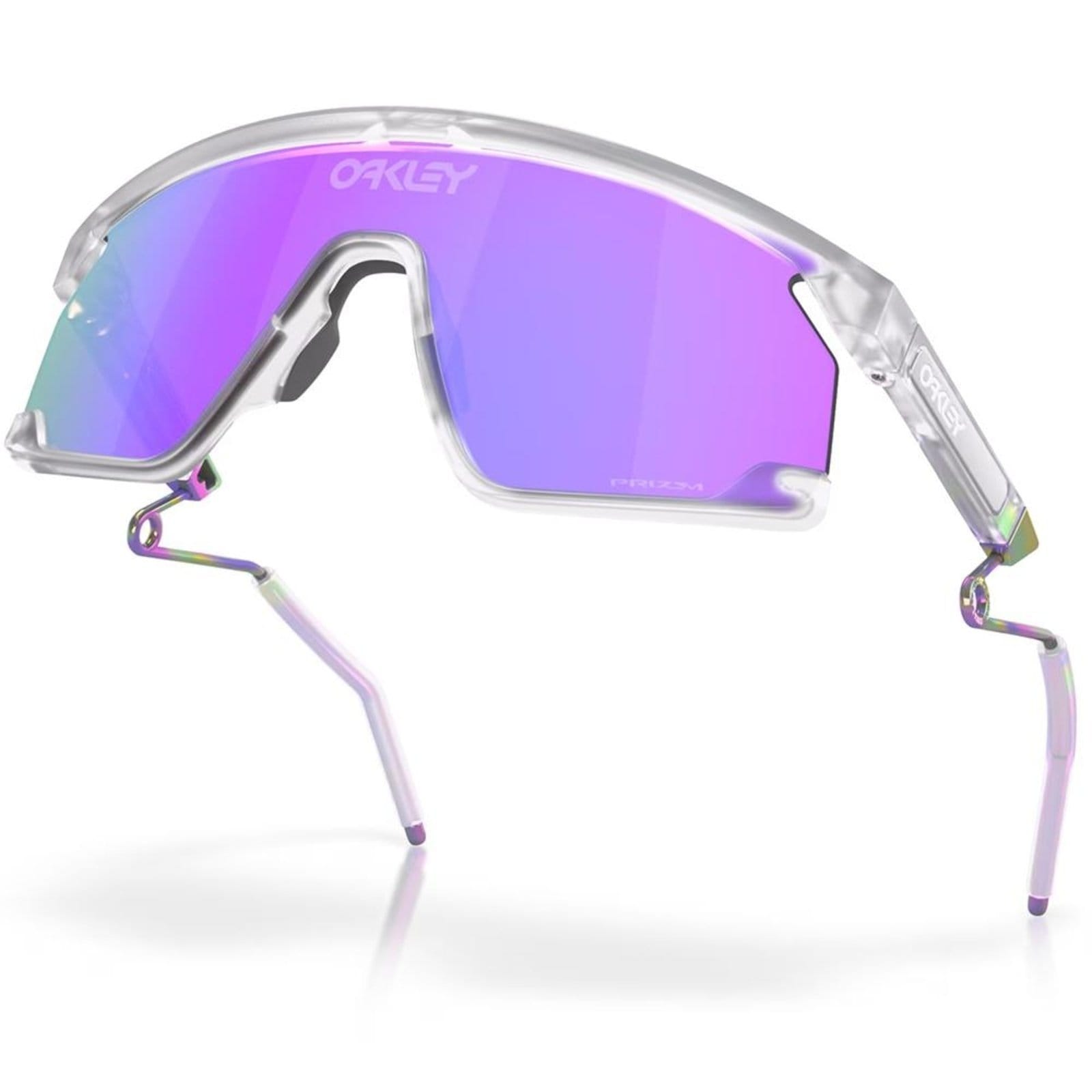 Vista 2 Óculos de Sol Oakley BXTR Metal Matte Clear Prizm Violet Oakley roxo clear