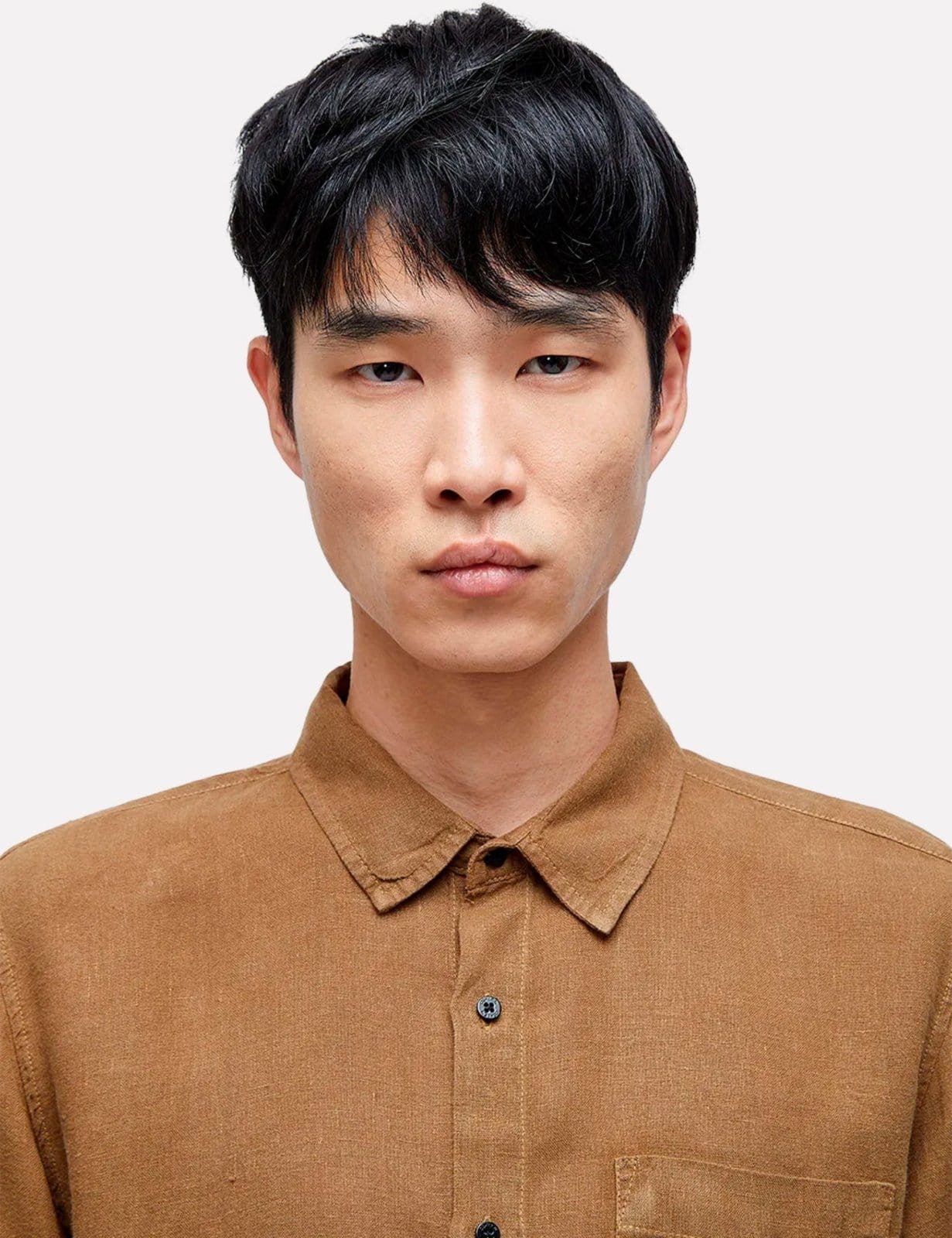 Vista 2 Camisa Osklen Classic Linen ML Casual Cedro Osklen marrom