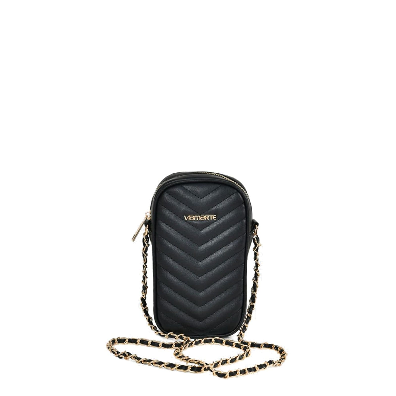 Vista principal Bolsa Feminina Via Marte Shoulder Bag Matelassê VIA MARTE preto